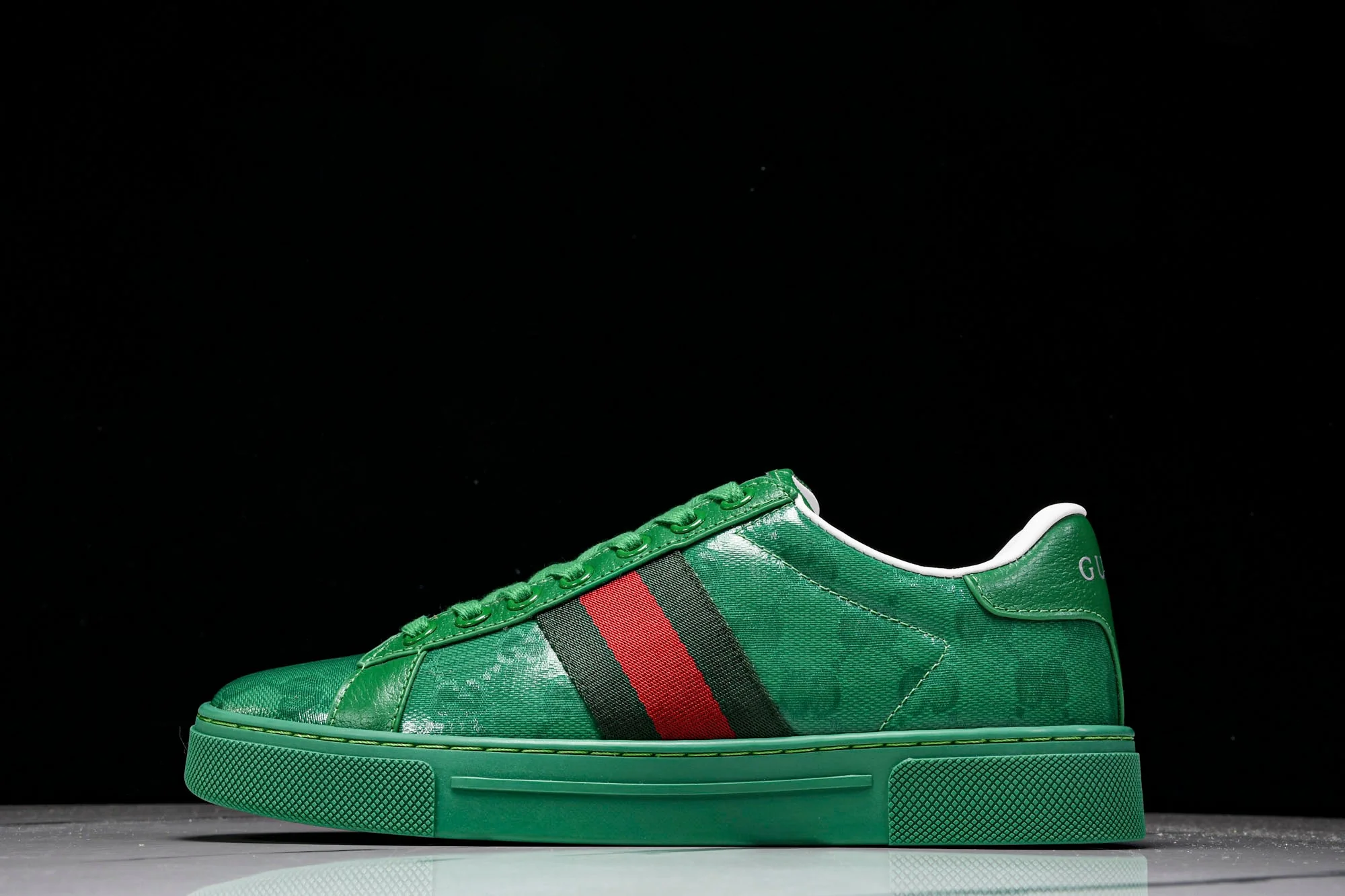 Guссi Ace Web 'Green Monogram'