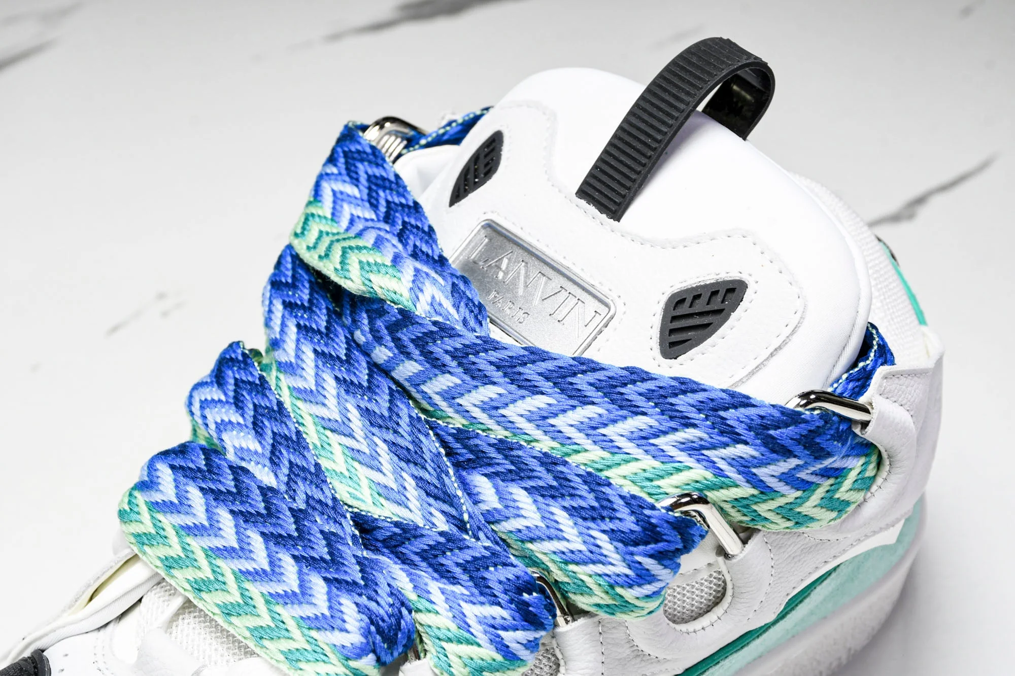 Lanvin Curb Sneaker 'White Blue'