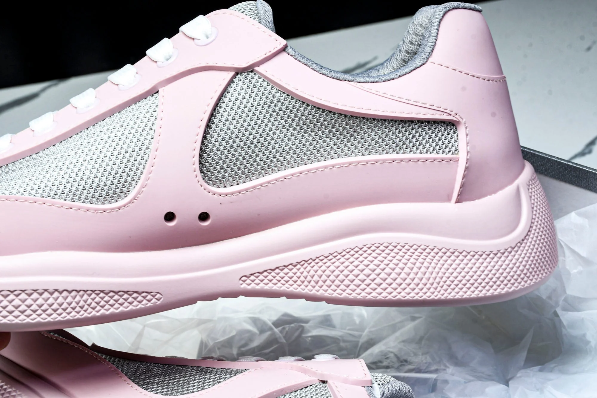 Prada America's Cup Sneaker Soft Rubber 'Pink'