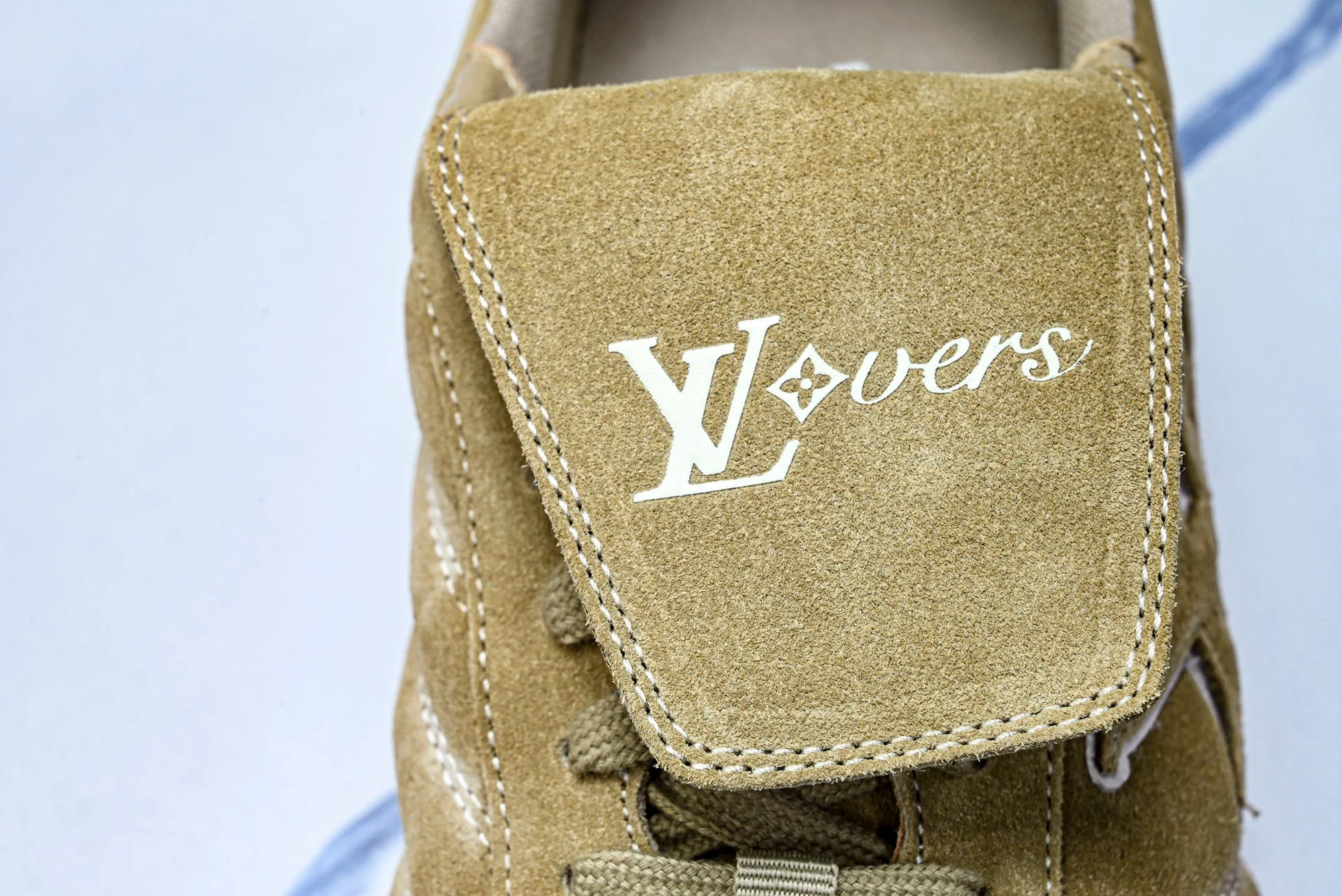 Louis Vuittоп Footprint Soccer Sneaker 'Beige Suede'