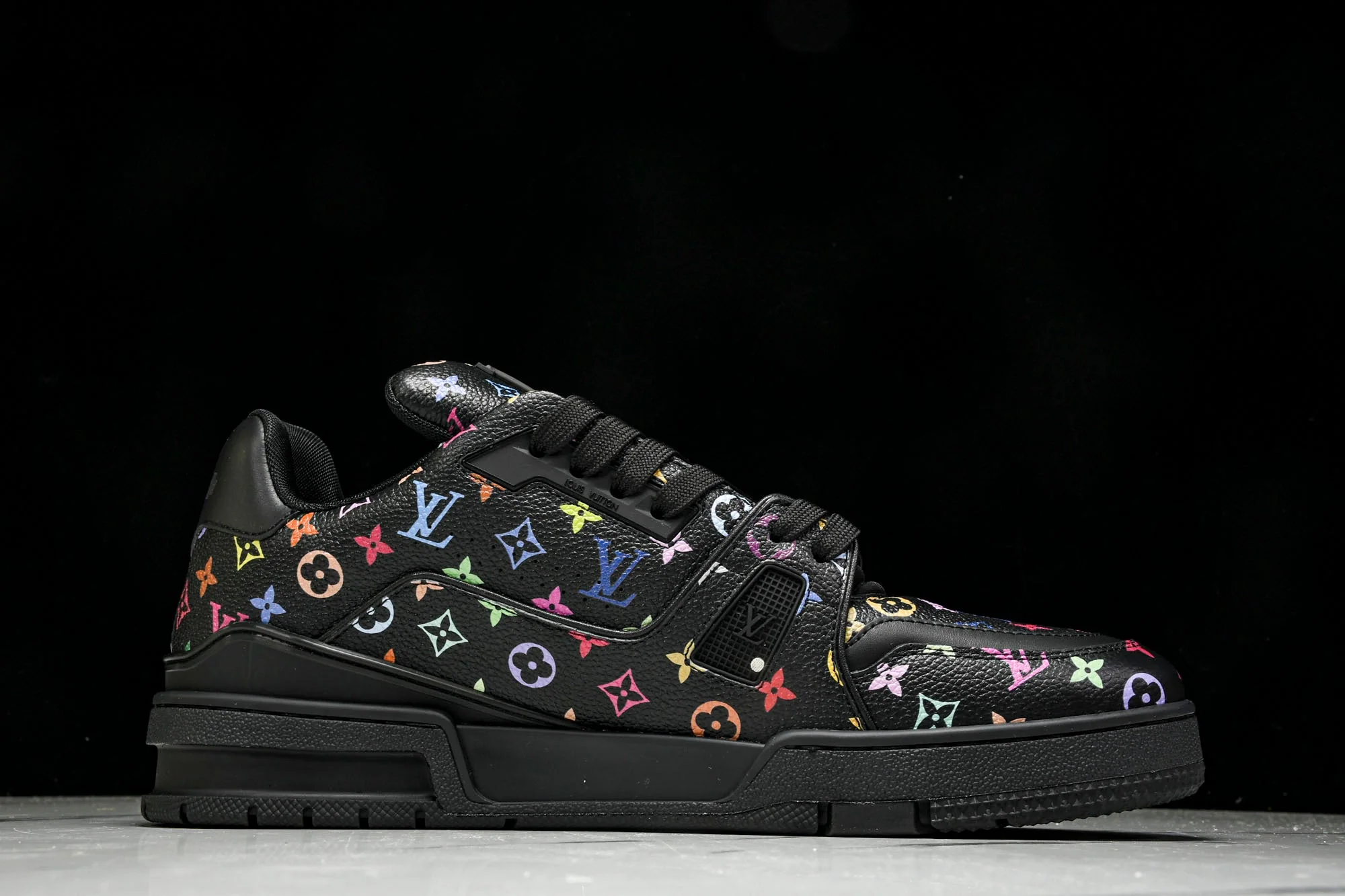 Louis Vuittоп Trainer Low x Takashi Murakami 'Black Multicolor'