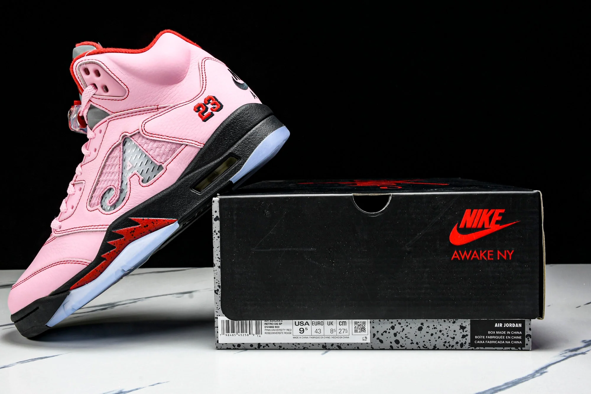 AJ5 Retro x Awake NY 'Arctic Pink'