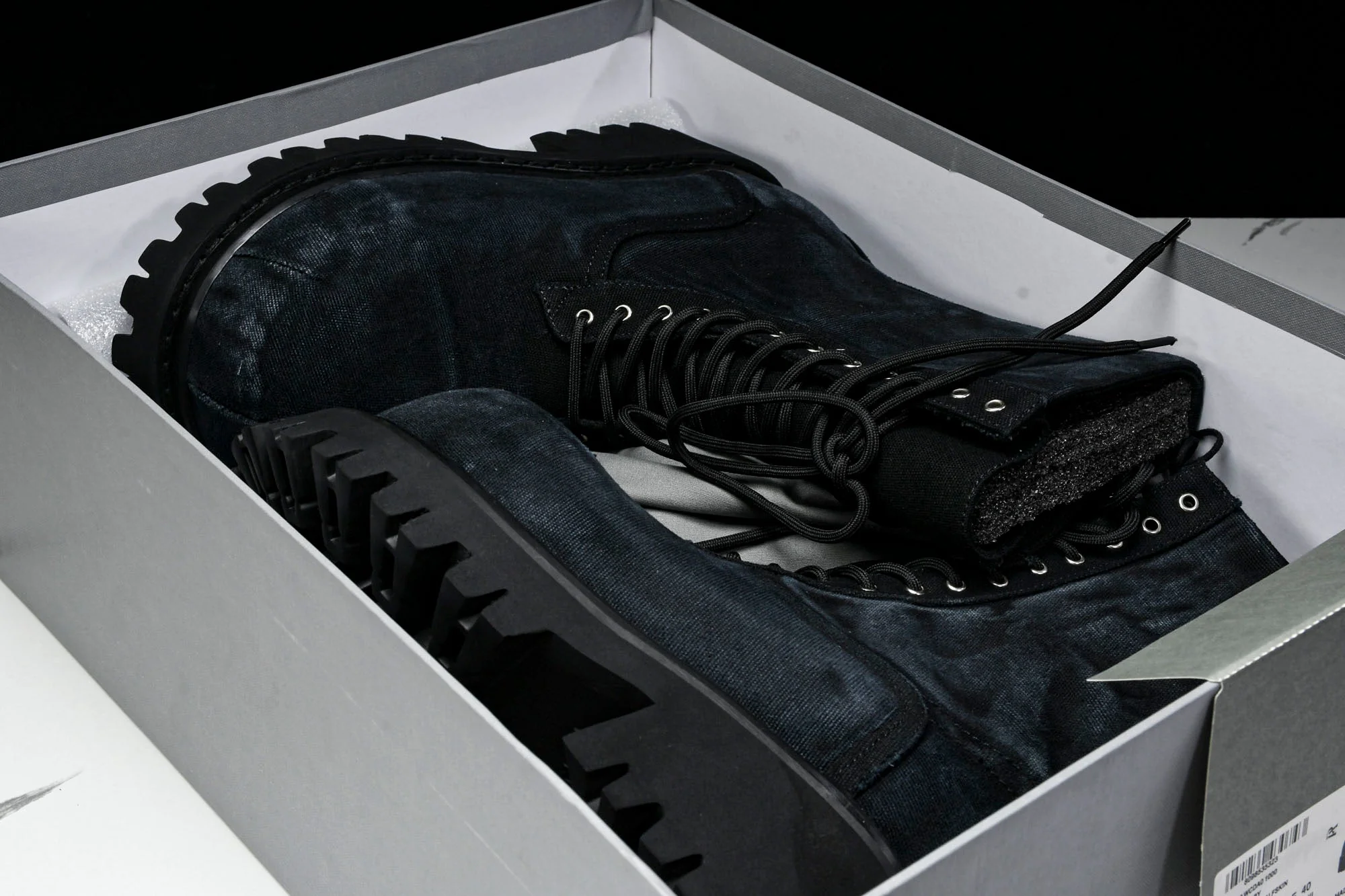 Вalenciaga Stomper Bootie 'Black Canvas'