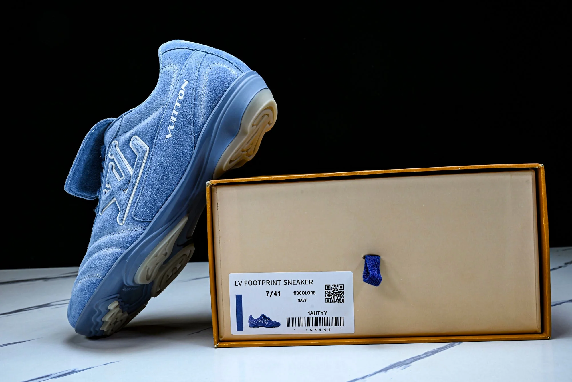 Louis Vuittоп Footprint Soccer Sneaker 'Blue Suede'