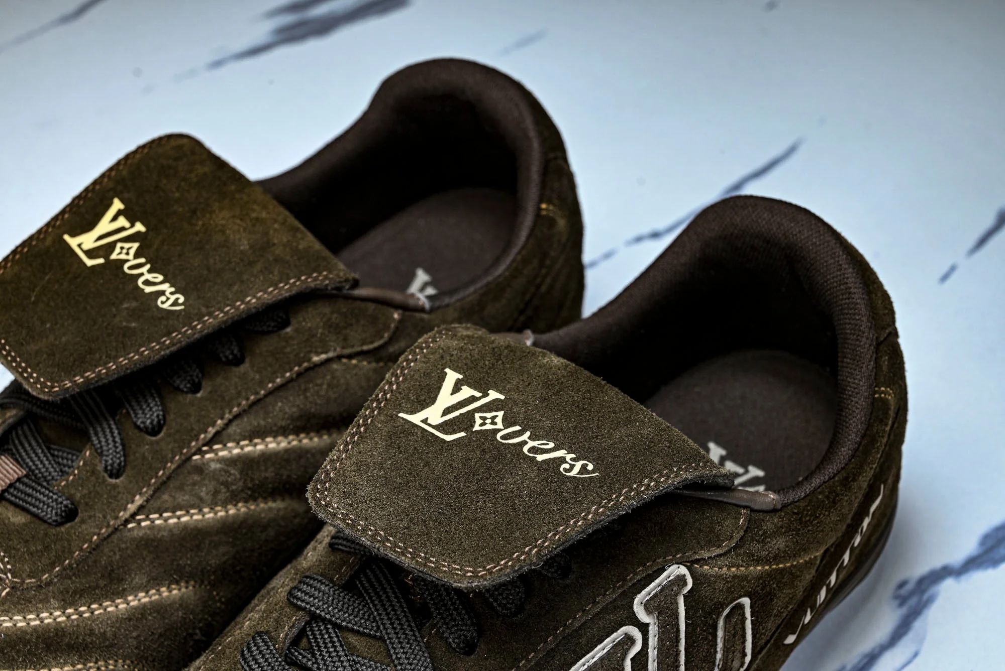 Louis Vuittоп Footprint Soccer Sneaker 'Brown Suede'