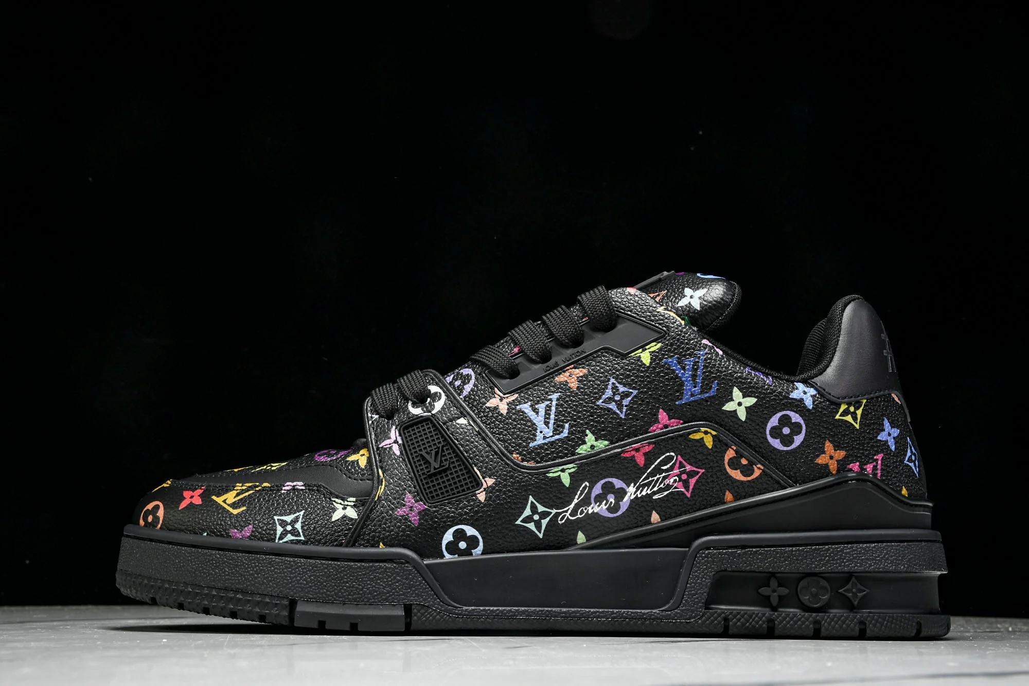 Louis Vuittоп Trainer Low x Takashi Murakami 'Black Multicolor'