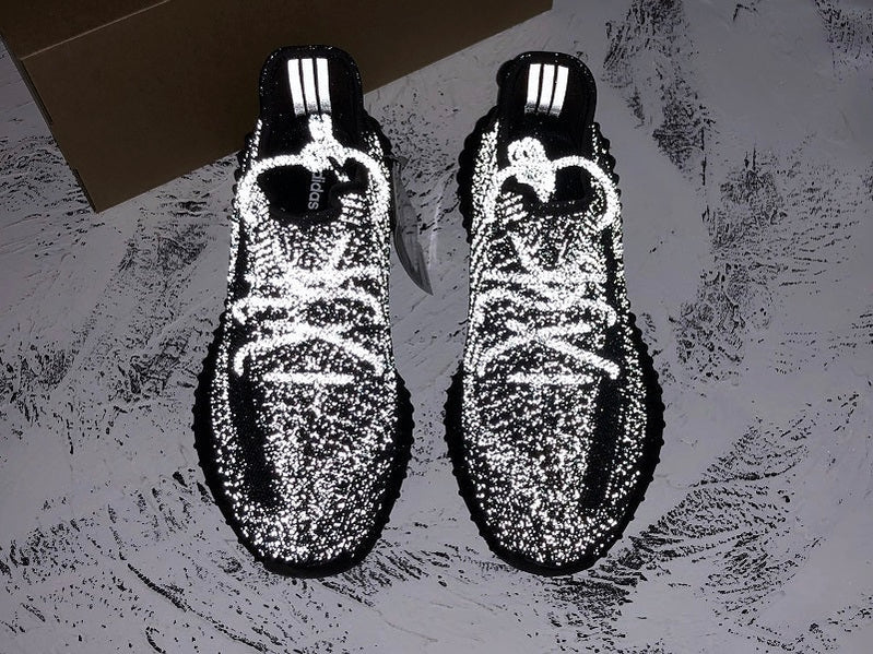 Yzy Boost 350 v2 Static Black Reflective