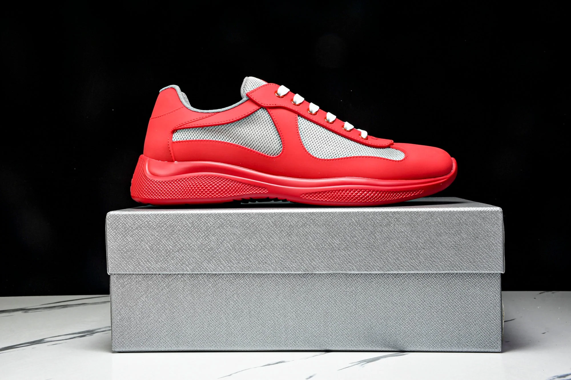 Prada America's Cup Sneaker Soft Rubber 'Red'