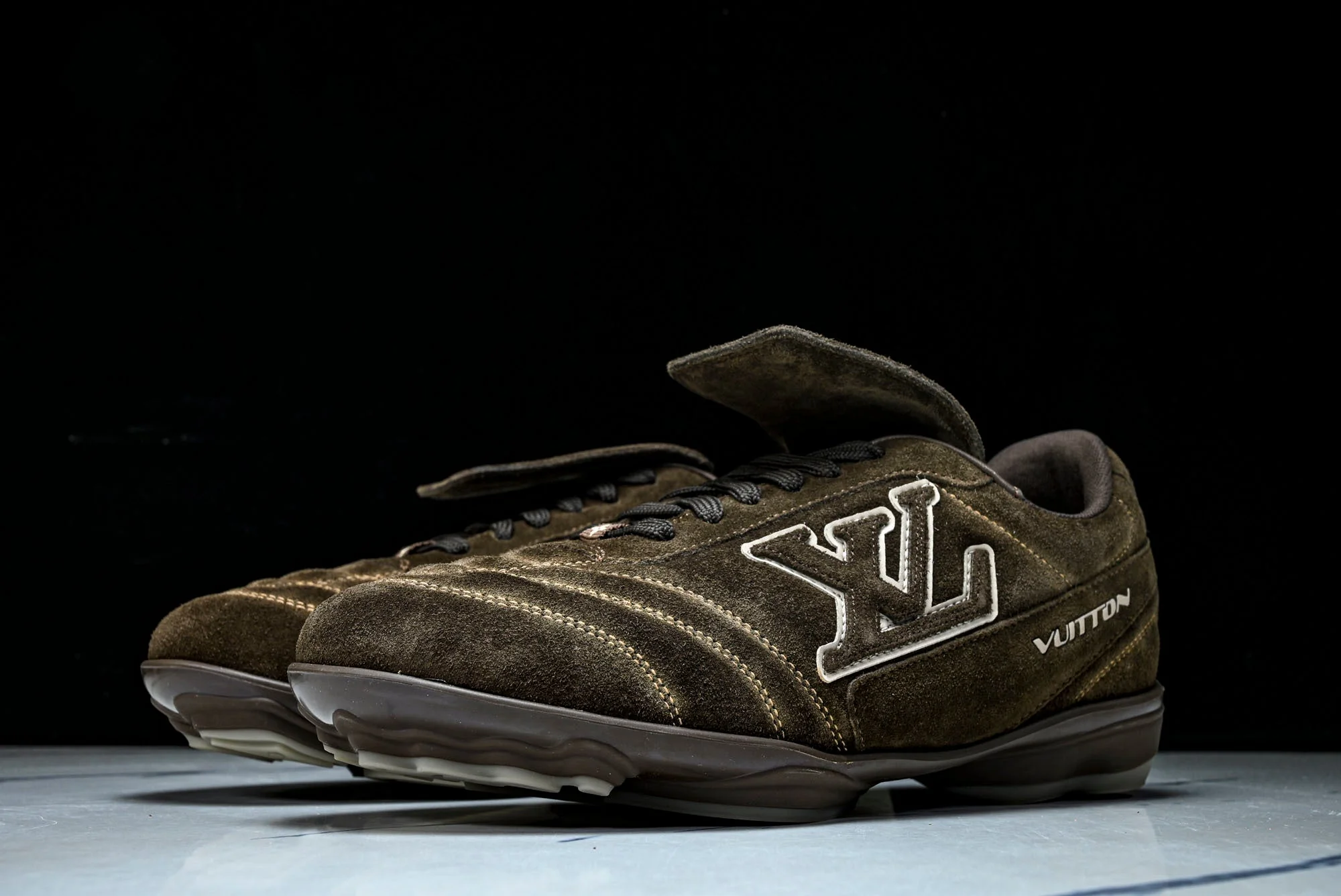 Louis Vuittоп Footprint Soccer Sneaker 'Brown Suede'