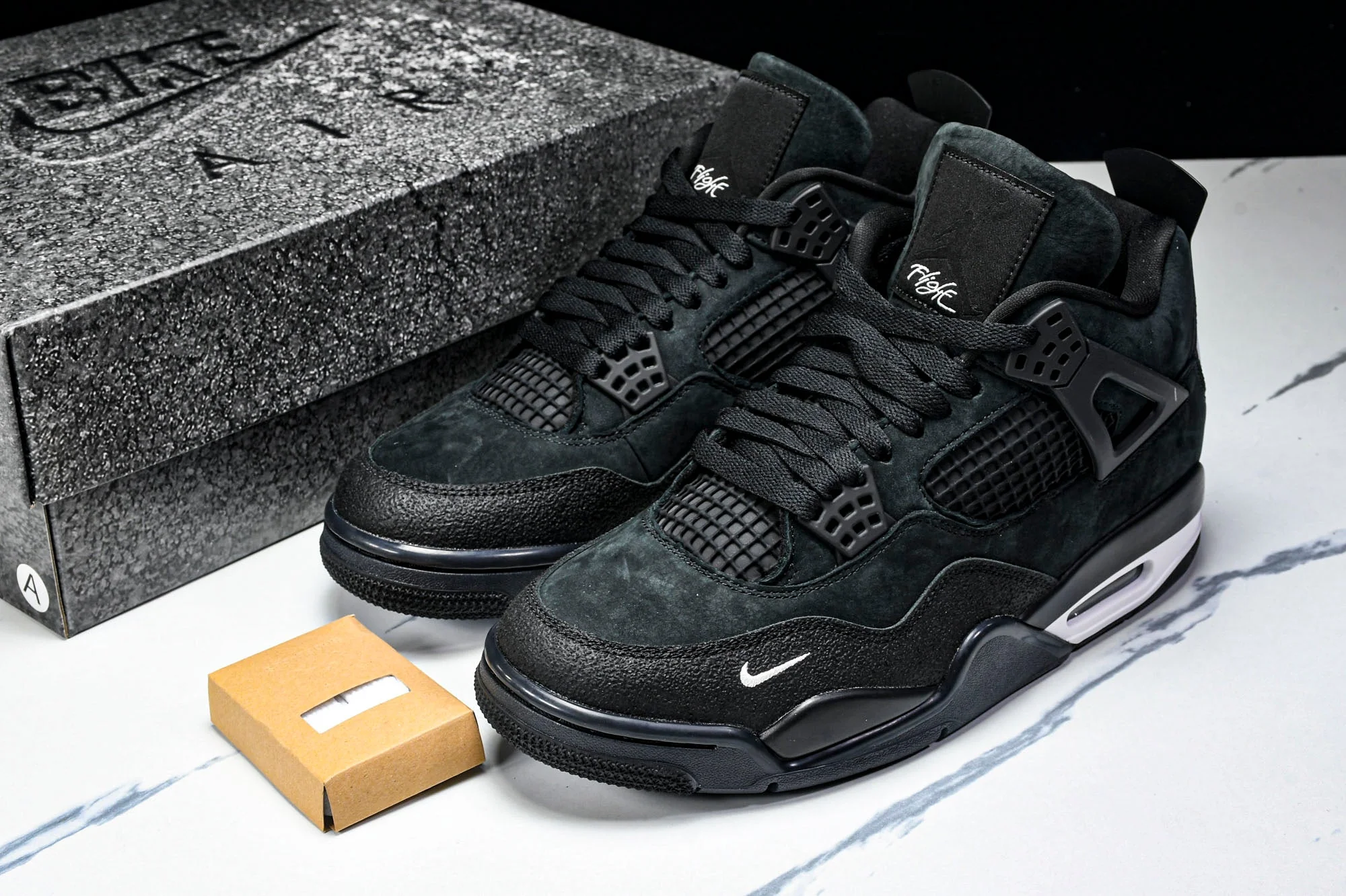 Nigel Sylvester x AJ4 Retro OG Brick by Brick 'Black' (Unreleased)