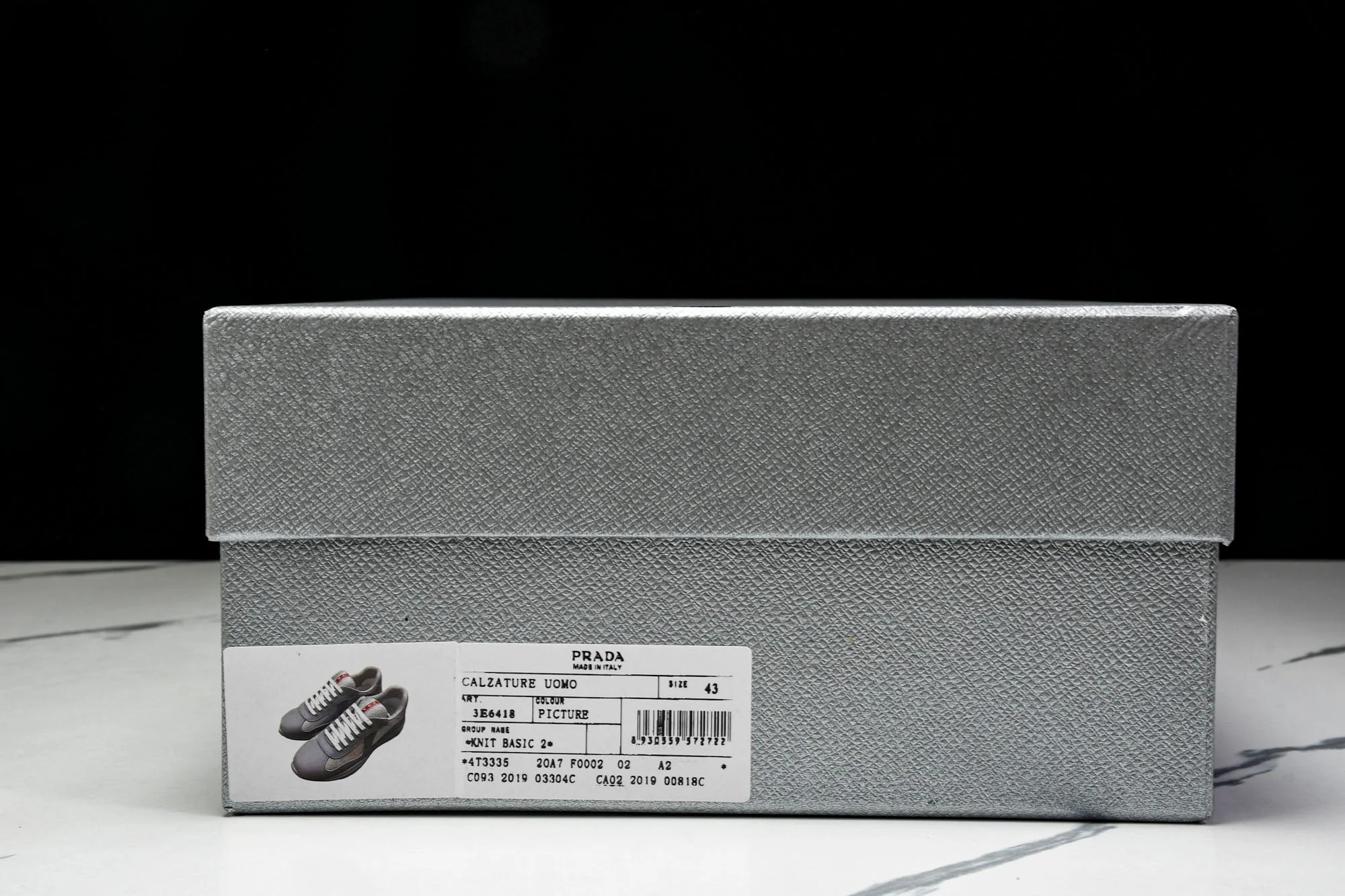 Prada America's Cup Sneaker Soft Rubber 'Steel Grey'