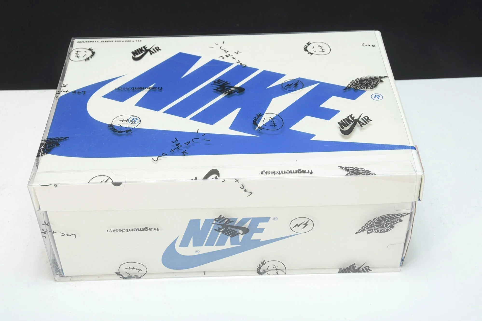 Travis Scott AJ1 Low x Fragment 'Military Blue'