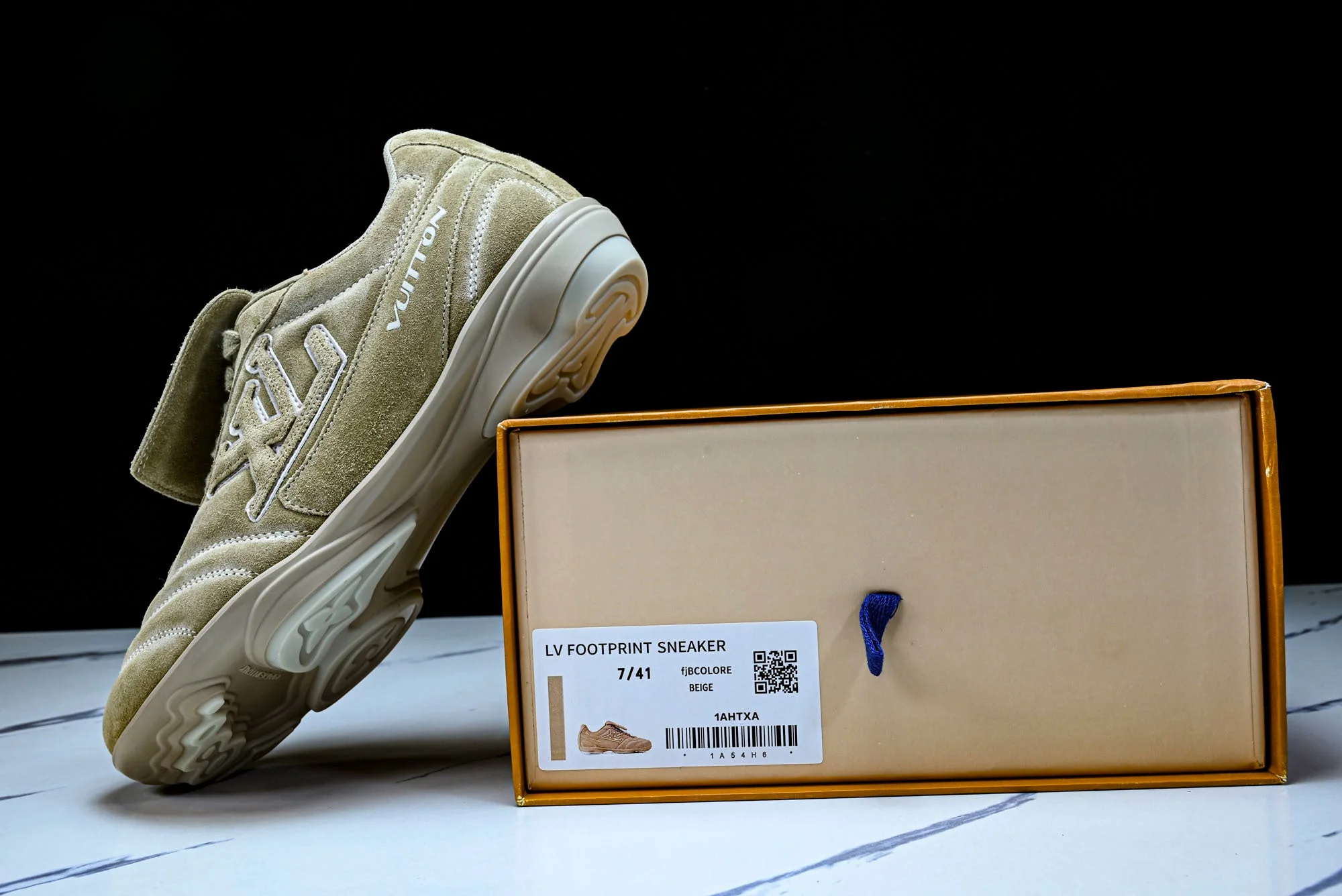 Louis Vuittоп Footprint Soccer Sneaker 'Beige Suede'