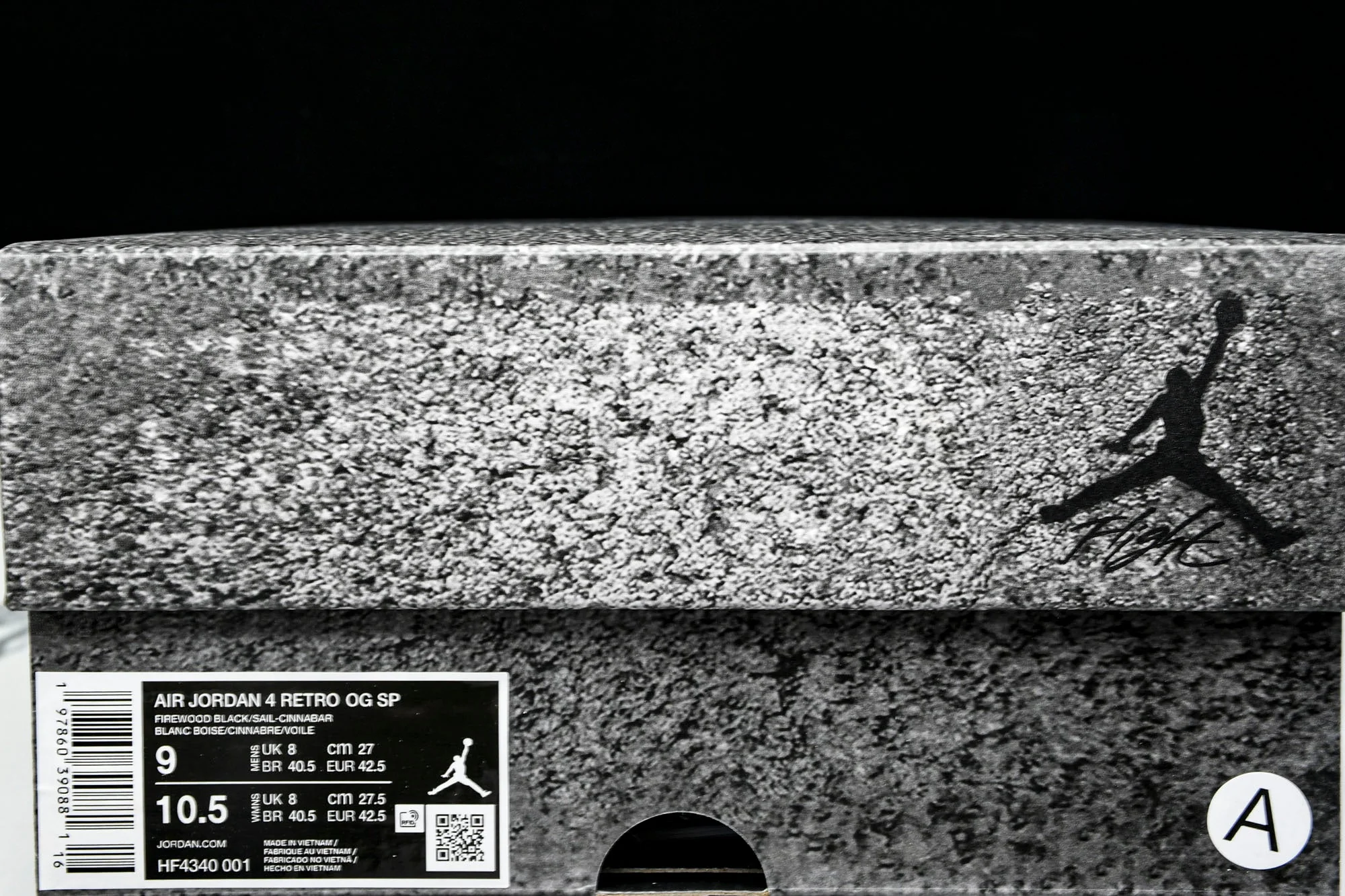 Nigel Sylvester x AJ4 Retro OG Brick by Brick 'Black' (Unreleased)