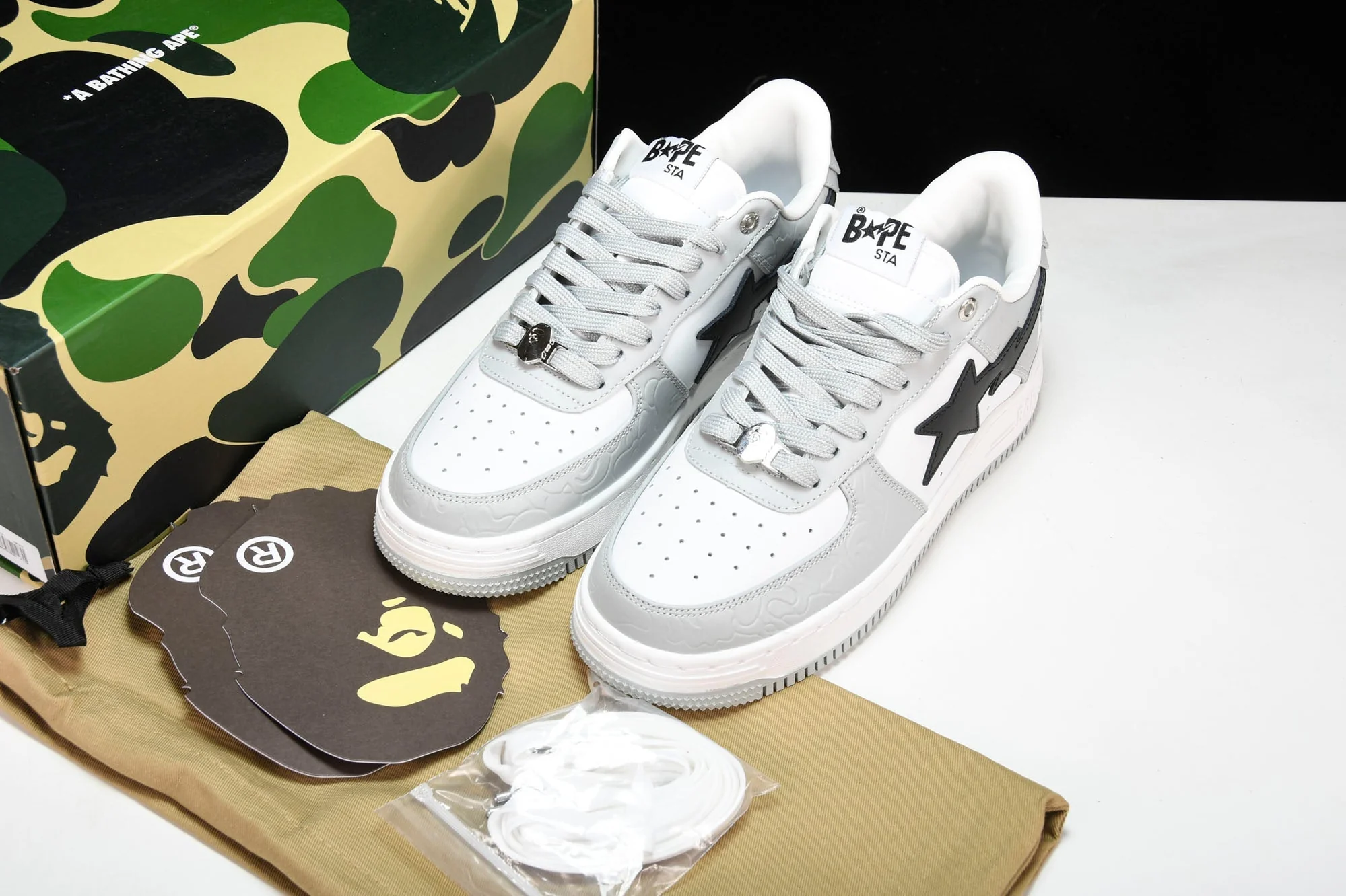 A Bathing Ape Bape Sta 'Grey Black'