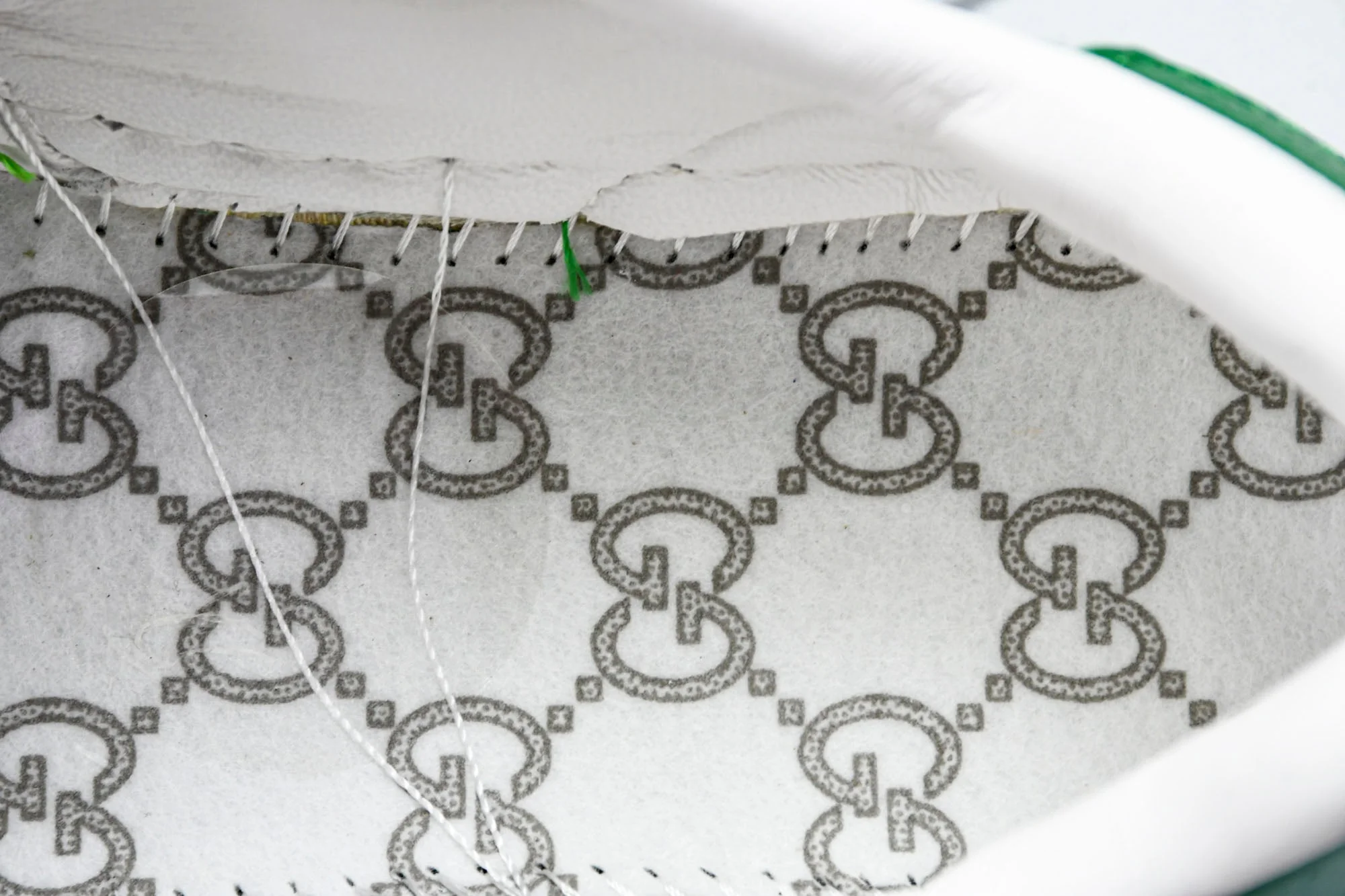 Guссi Ace Web 'Green Monogram'