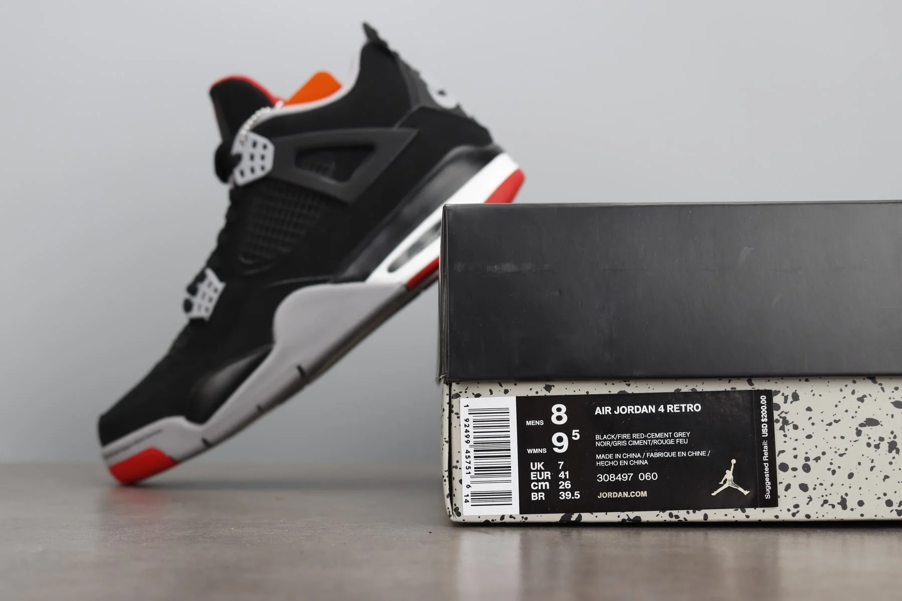 AJ4 Retro OG 'Bred'