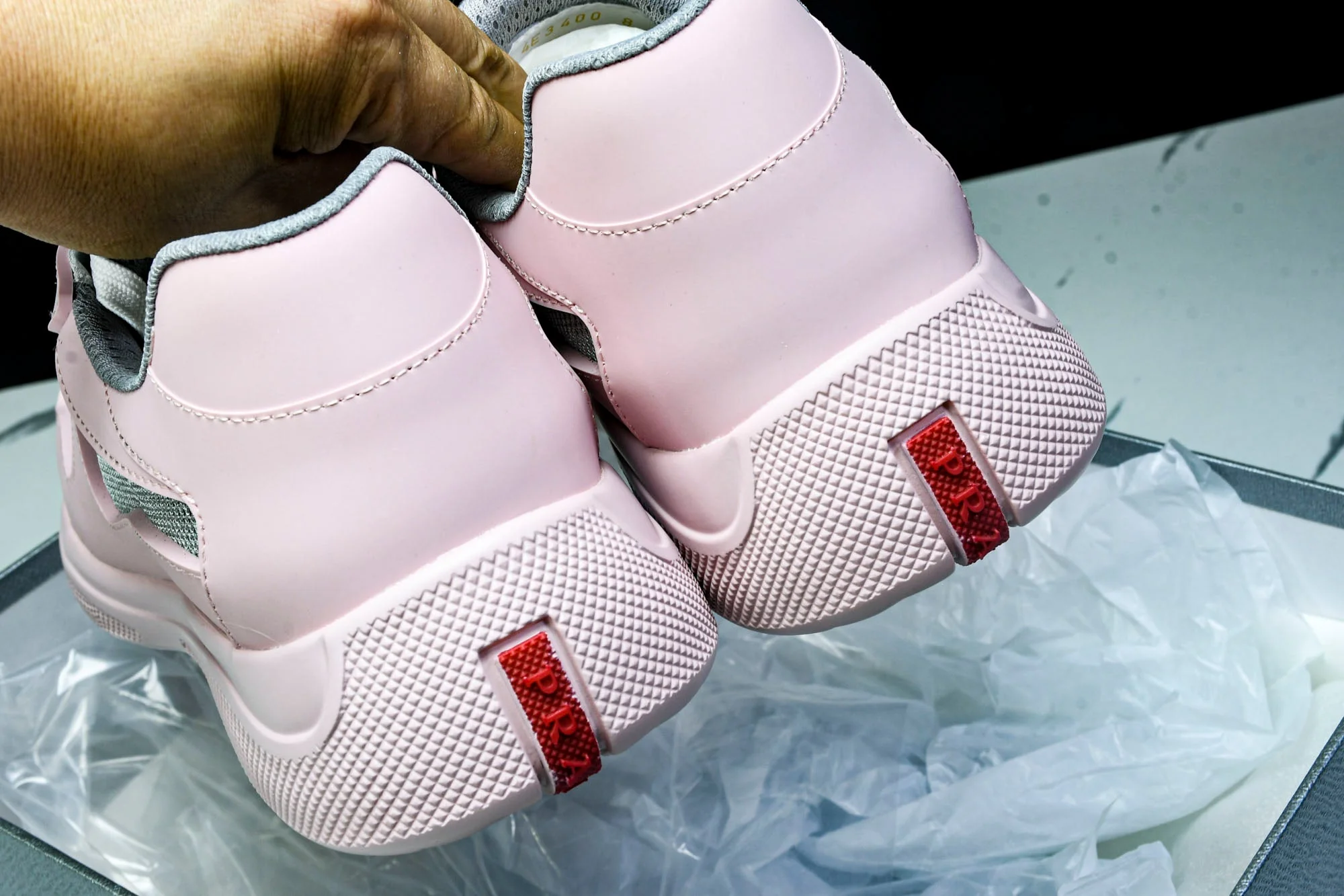 Prada America's Cup Sneaker Soft Rubber 'Pink'