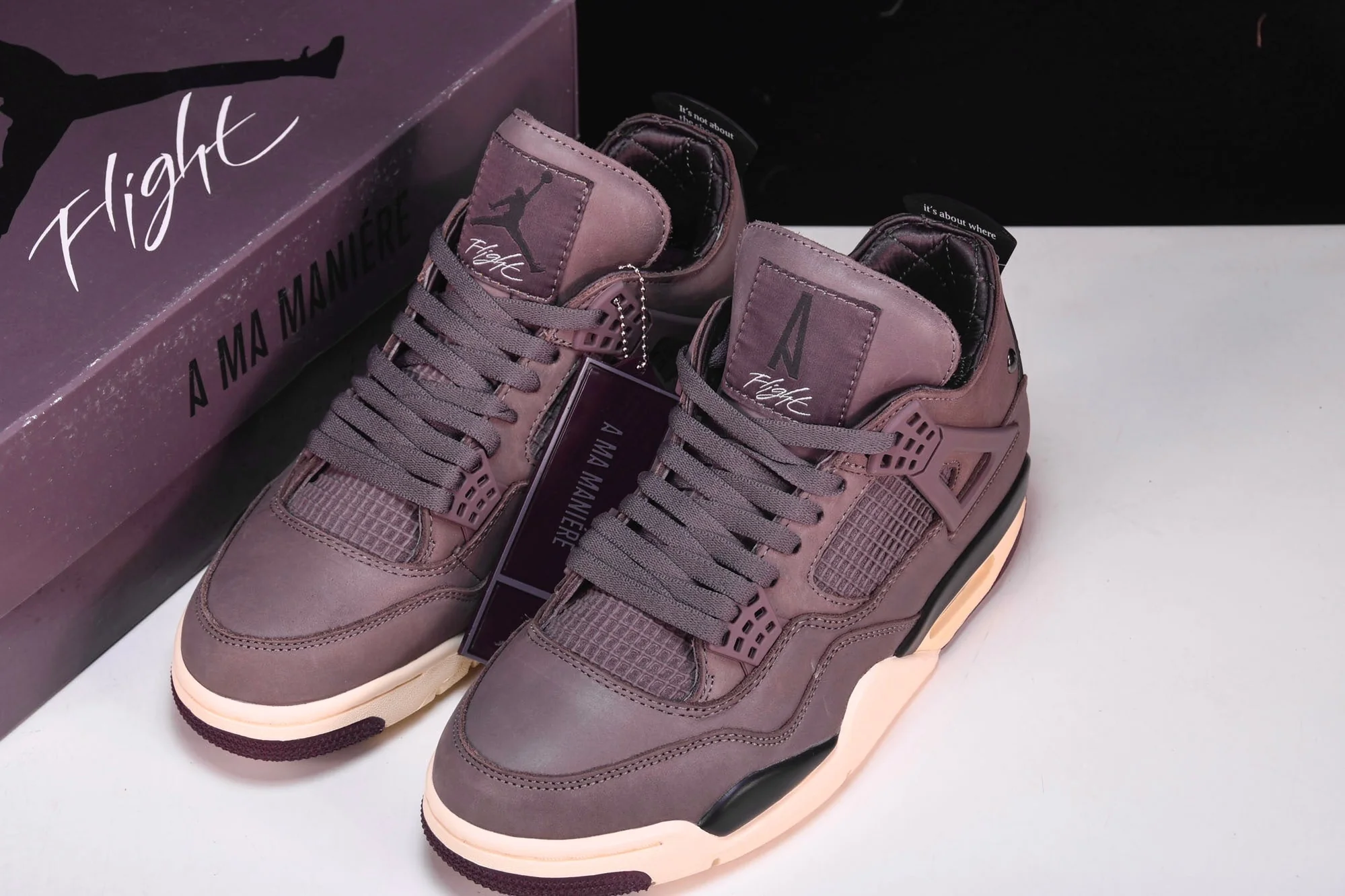 AJ4 Retro x A Ma Maniere 'Violet Ore'