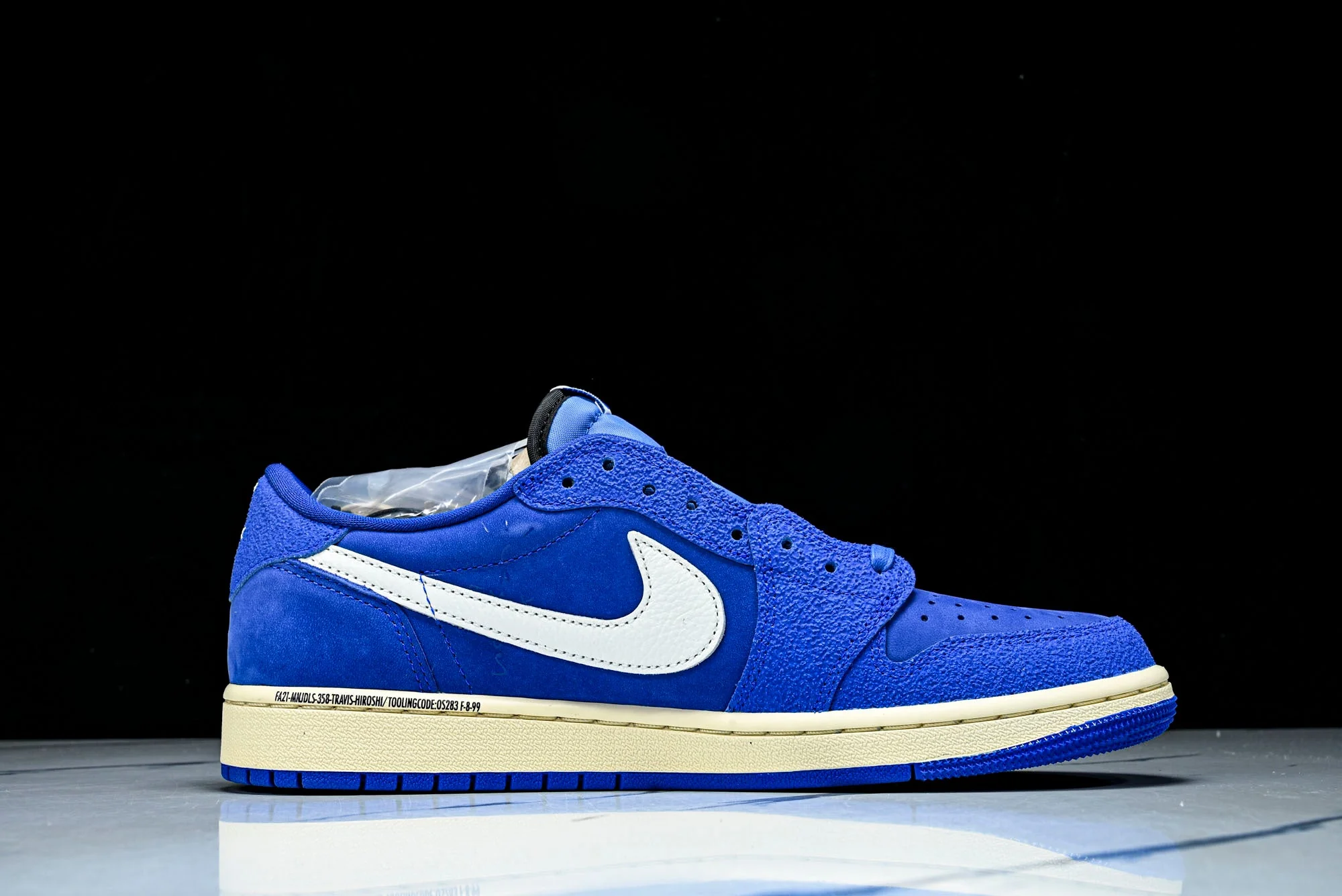 Travis Scott x Fragment AJ1 Low 'Reverse Sail Military Blue' (Unreleased)