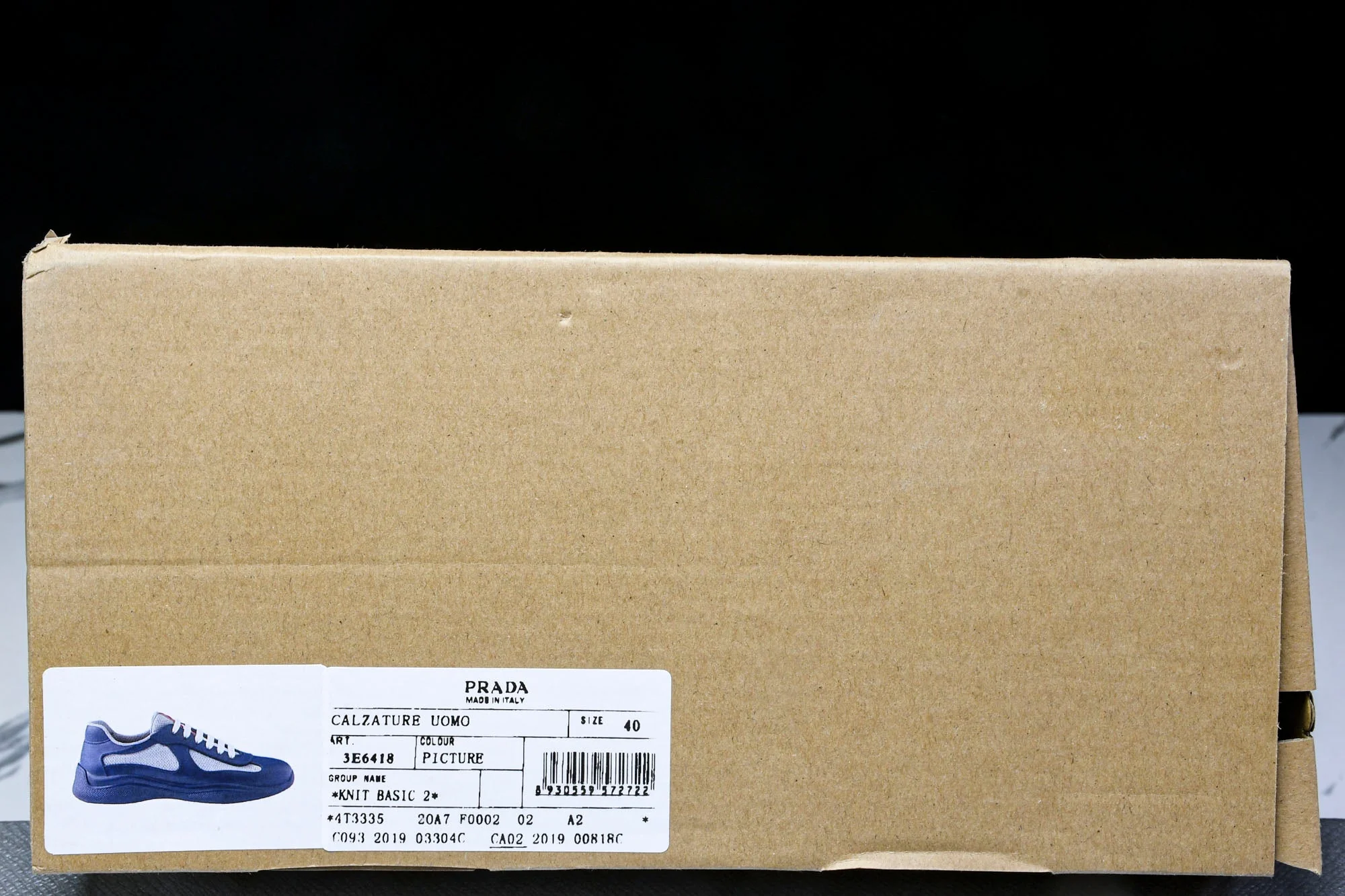 Prada America's Cup Sneaker Soft Rubber 'Royal Blue'