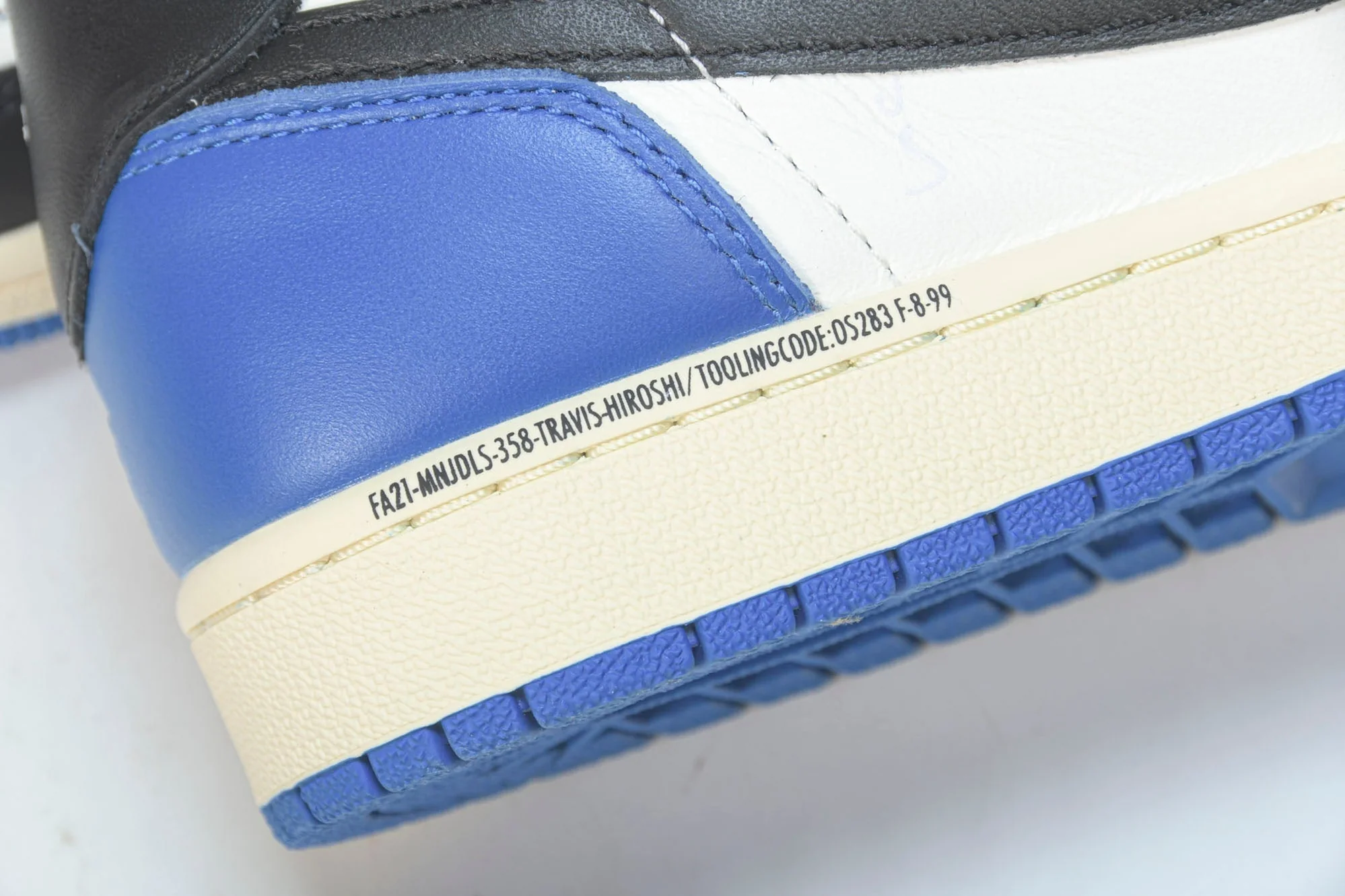 Travis Scott AJ1 Low x Fragment 'Military Blue'