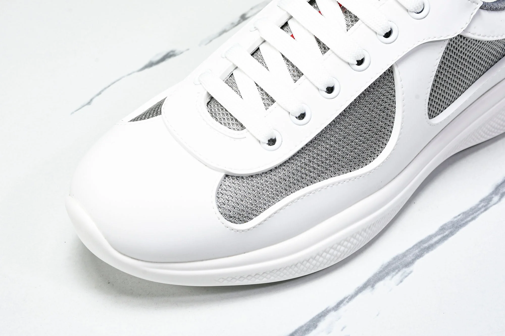 Prada America's Cup Sneaker Soft Rubber 'Cream White'