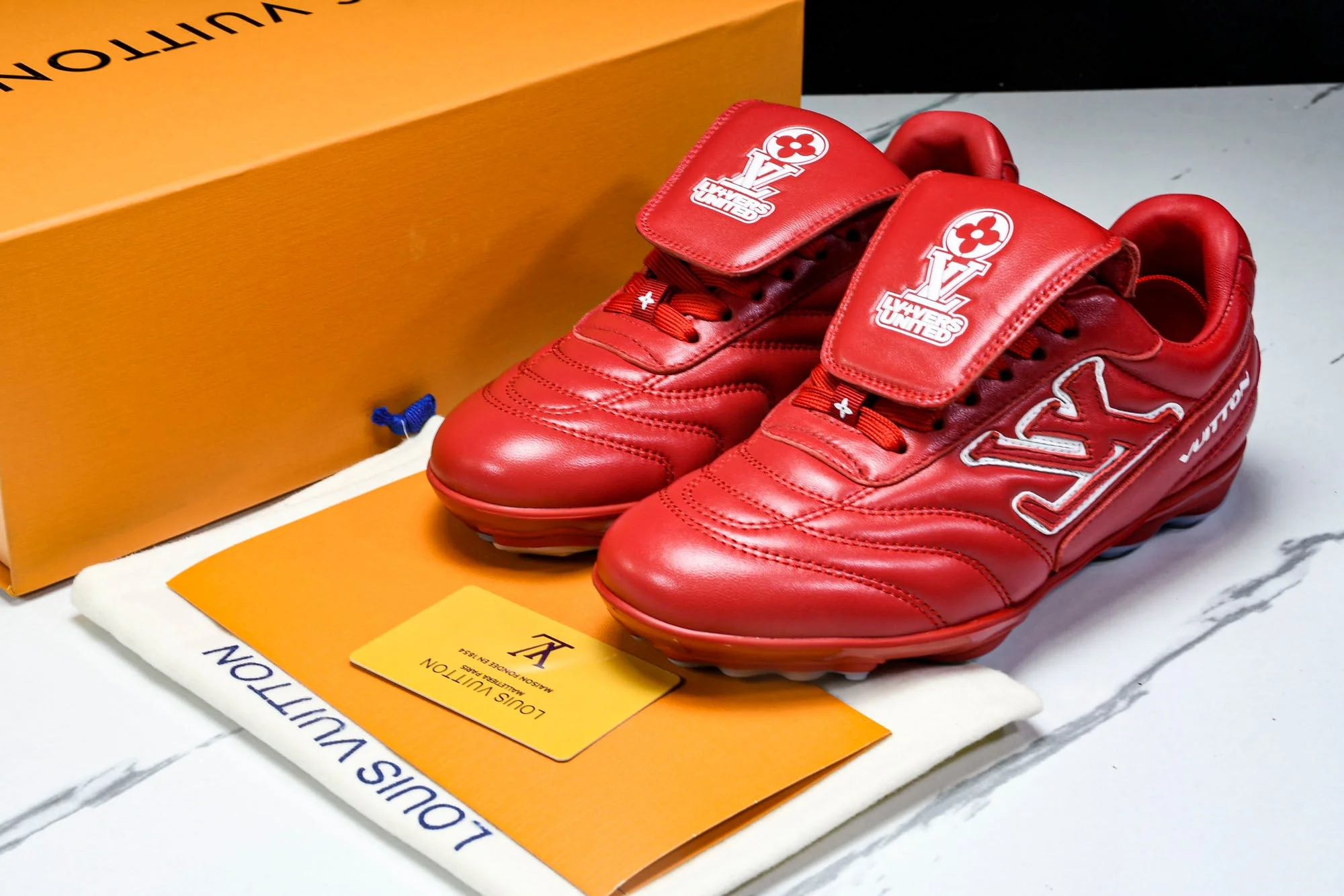 Louis Vuittоп Footprint Soccer Sneaker 'Red'