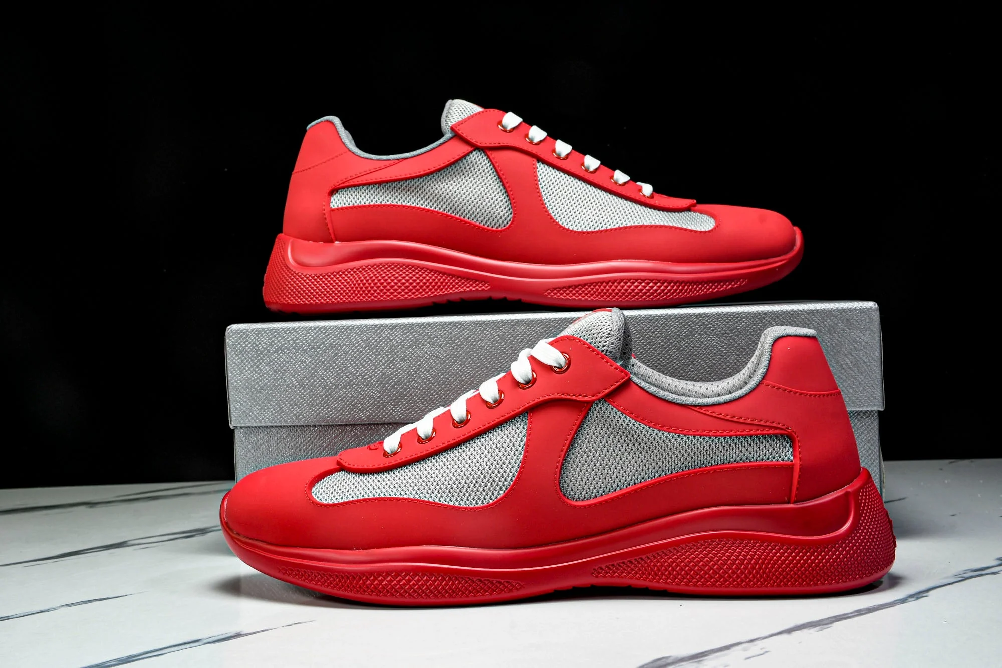 Prada America's Cup Sneaker Soft Rubber 'Red'