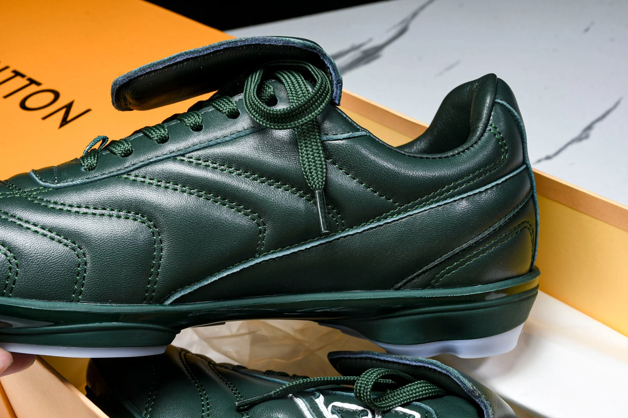 Louis Vuittоп Footprint Soccer Sneaker 'Green'