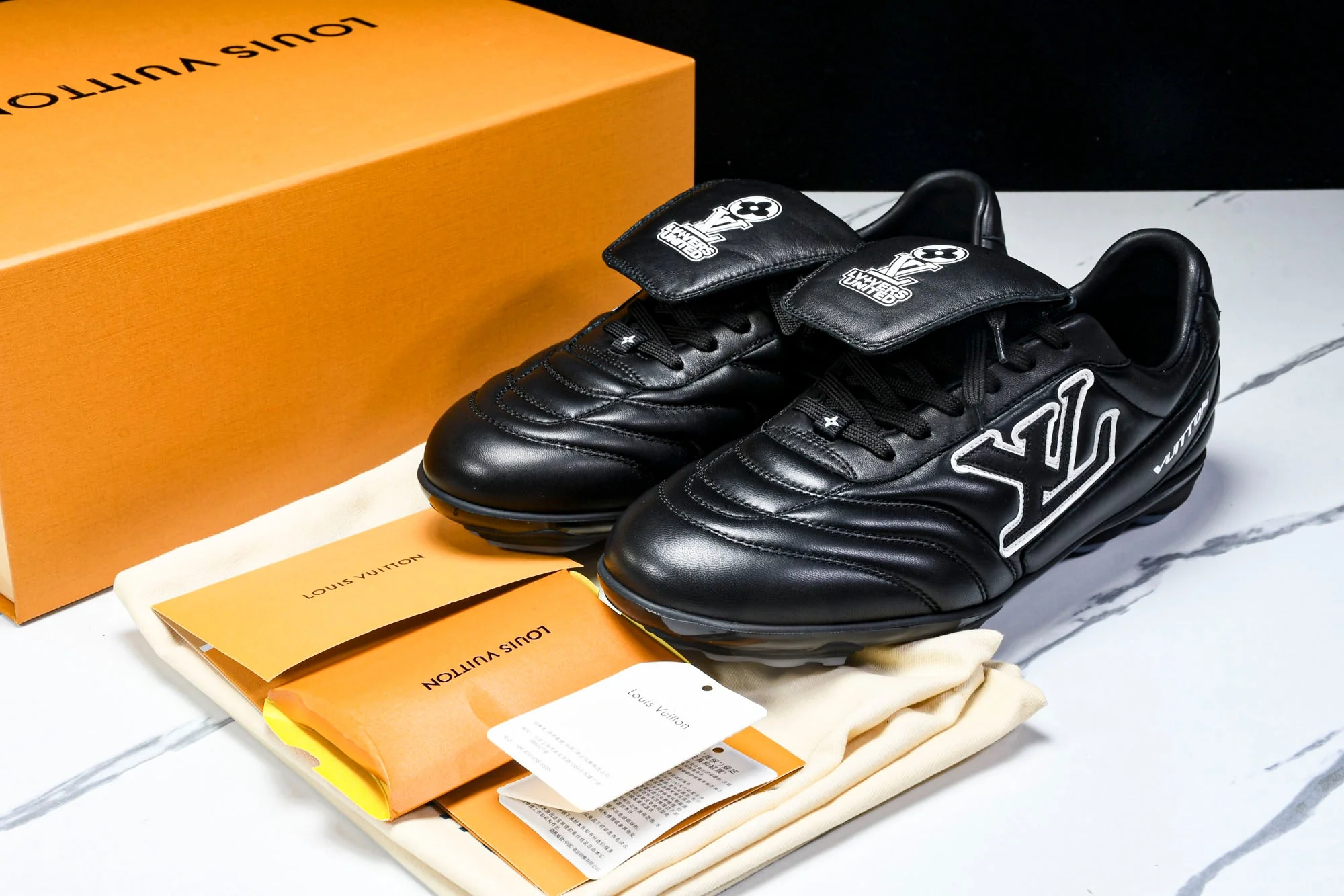 Louis Vuittоп Footprint Soccer Sneaker 'Black'