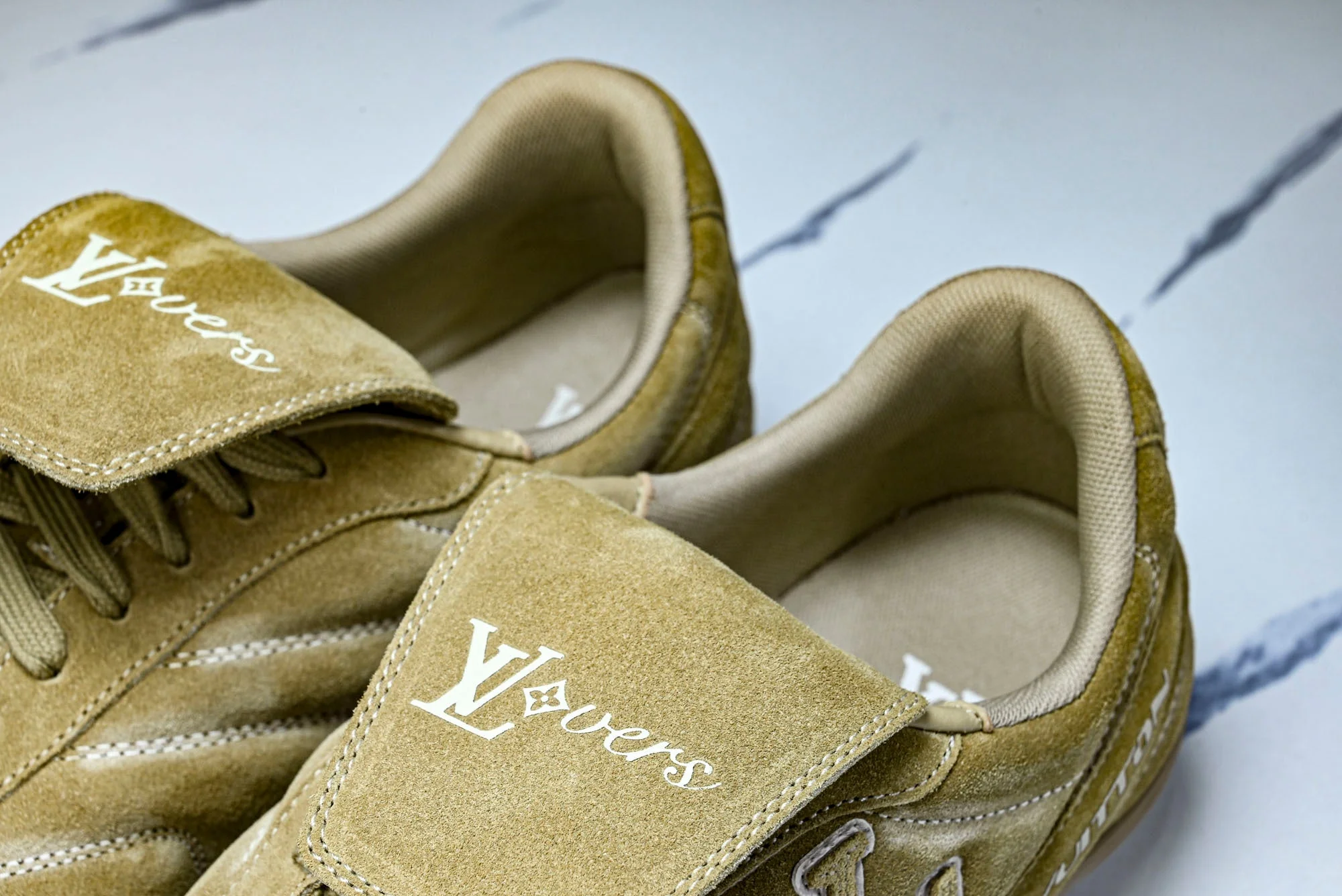 Louis Vuittоп Footprint Soccer Sneaker 'Beige Suede'