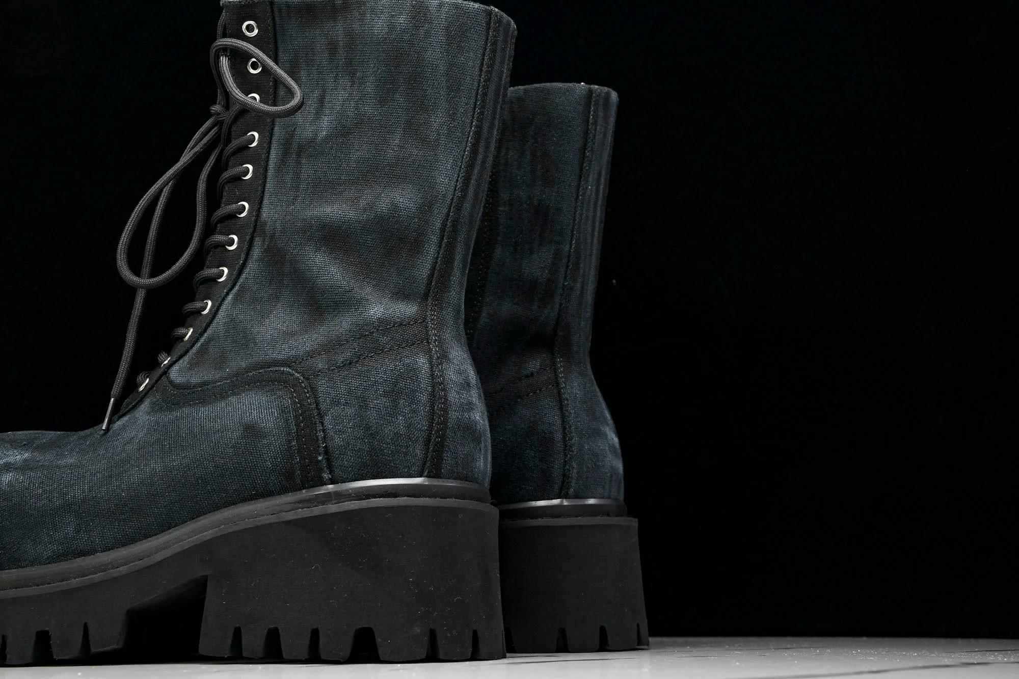 Вalenciaga Stomper Bootie 'Black Canvas'