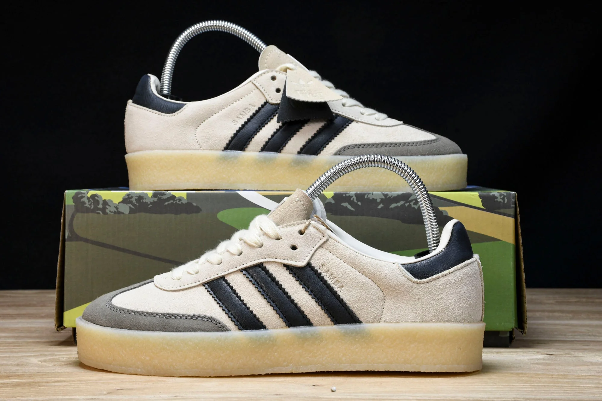 AD x Clarks '8th Street Samba' by Ronny Fieg 'White Black'