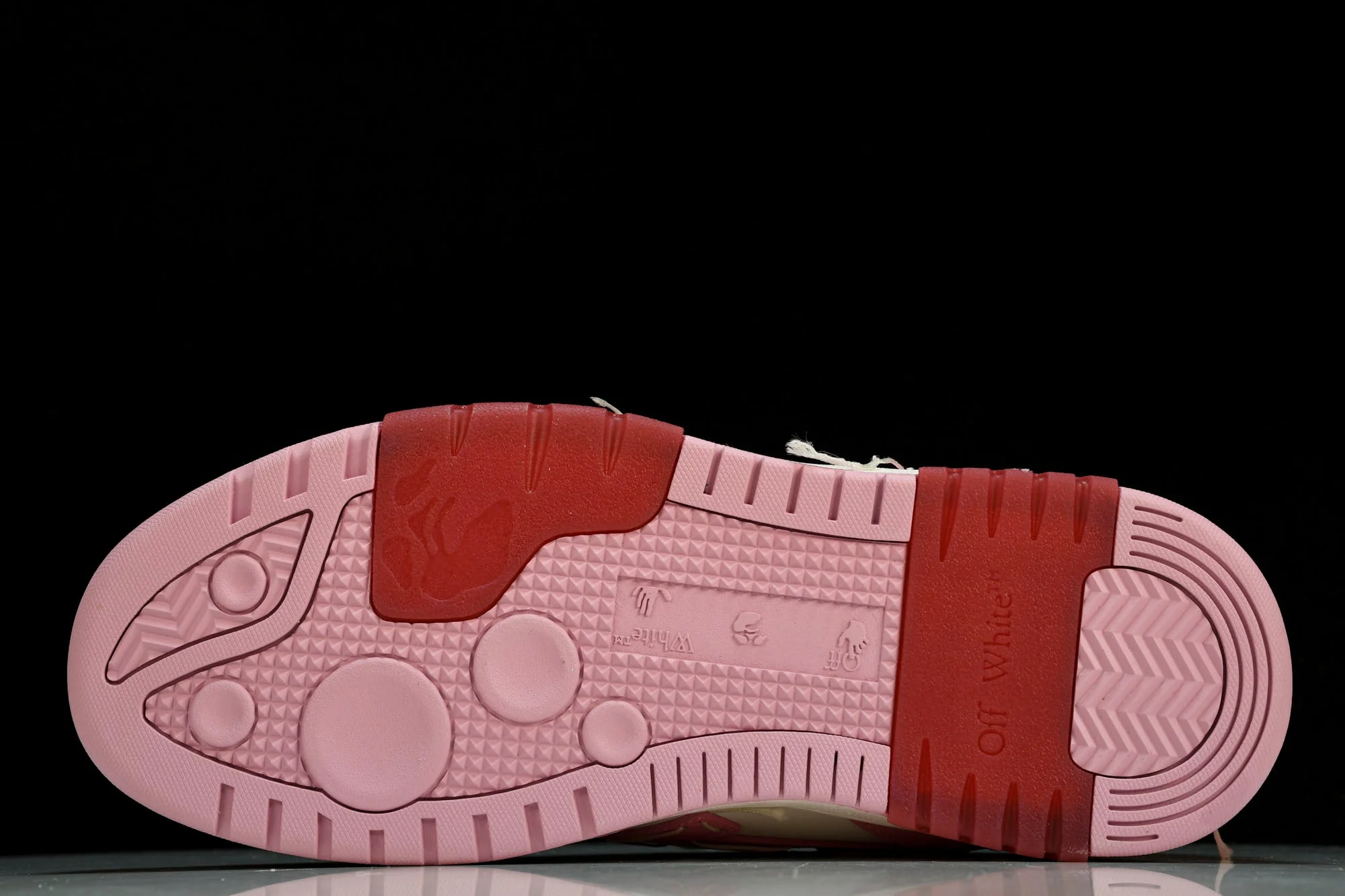 Off-White Out Of Office OOO Low Top 'Sartorial Stitching - Pink White'