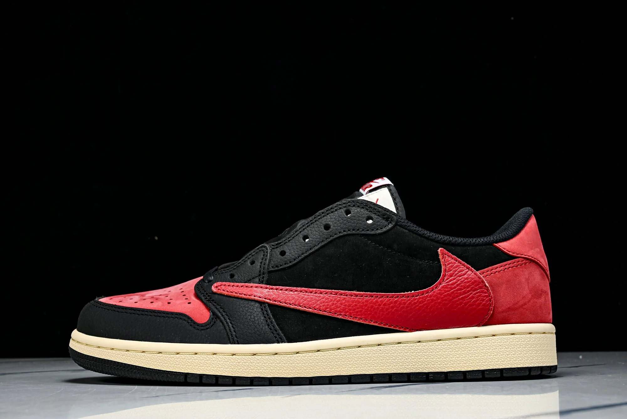 Travis Scott AJ1 Retro Low 'Black Red' (Unreleased)