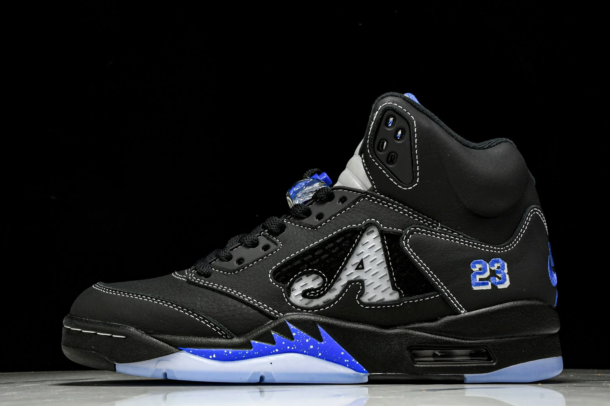 AJ5 Retro x Awake NY 'Black Racer Blue'