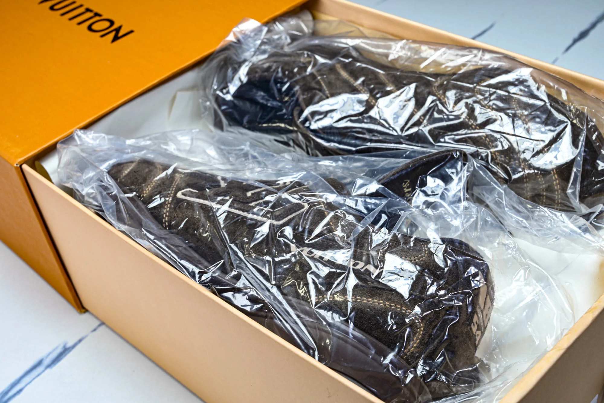 Louis Vuittоп Footprint Soccer Sneaker 'Brown Suede'