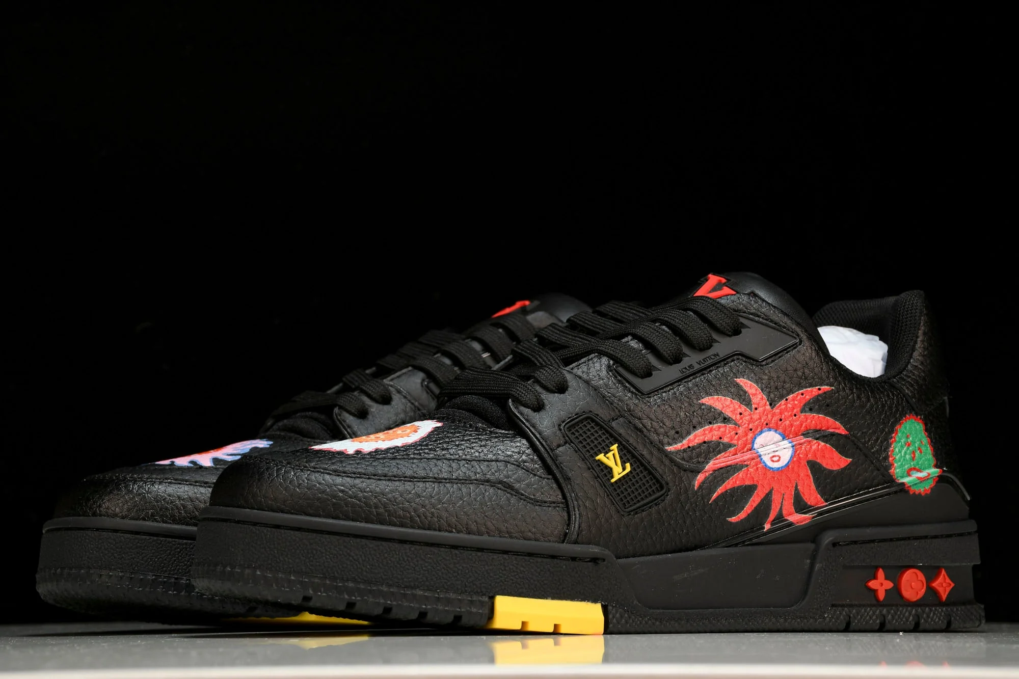 Louis Vuittоп Trainer Low by Yayoi Kusama 'Black Print'