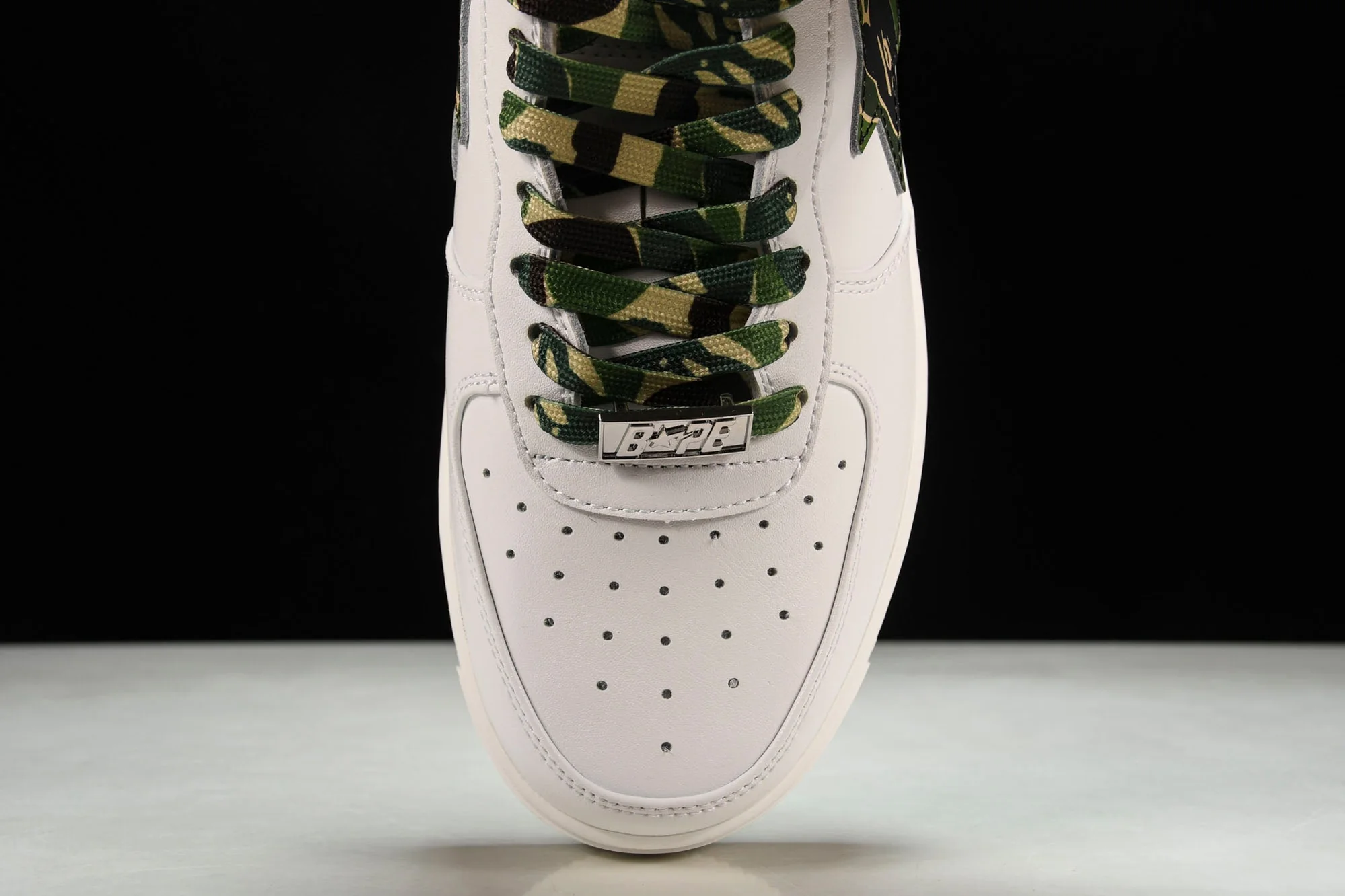 A Bathing Ape Bape Sta 'White ABC Camo Green'