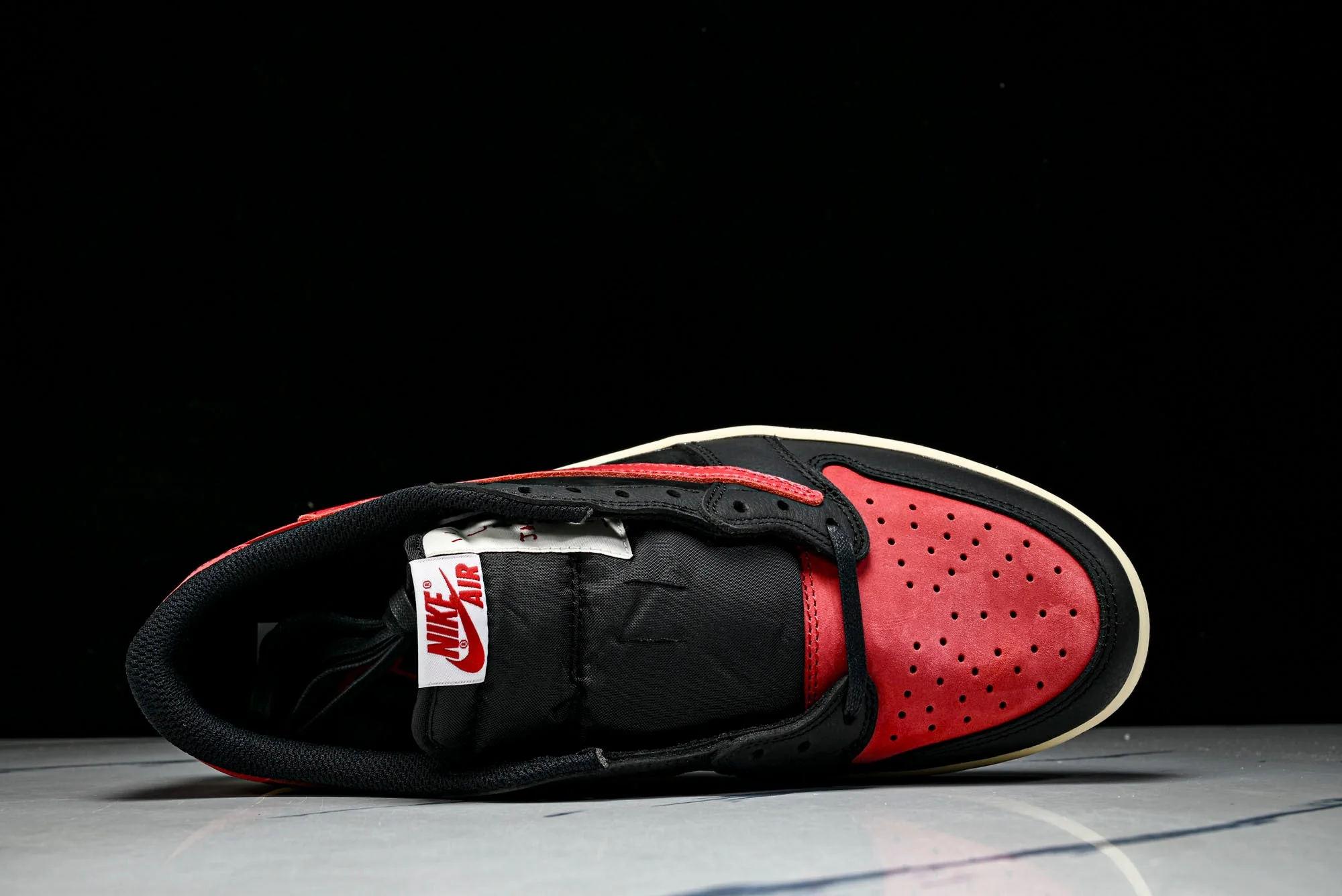 Travis Scott AJ1 Retro Low 'Black Red' (Unreleased)