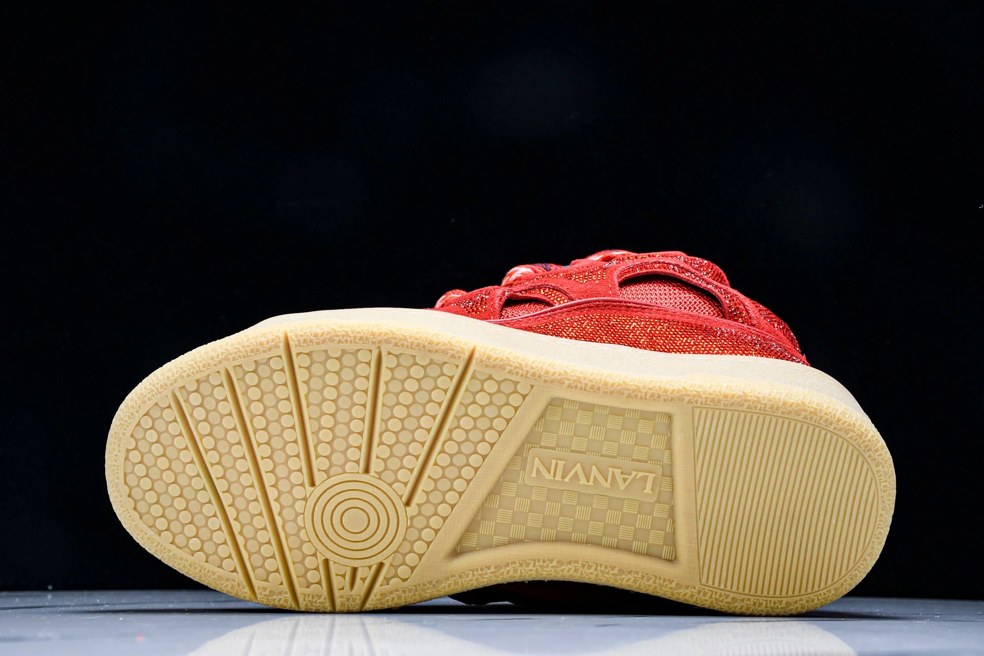 Lanvin Curb Sneaker 'Red'