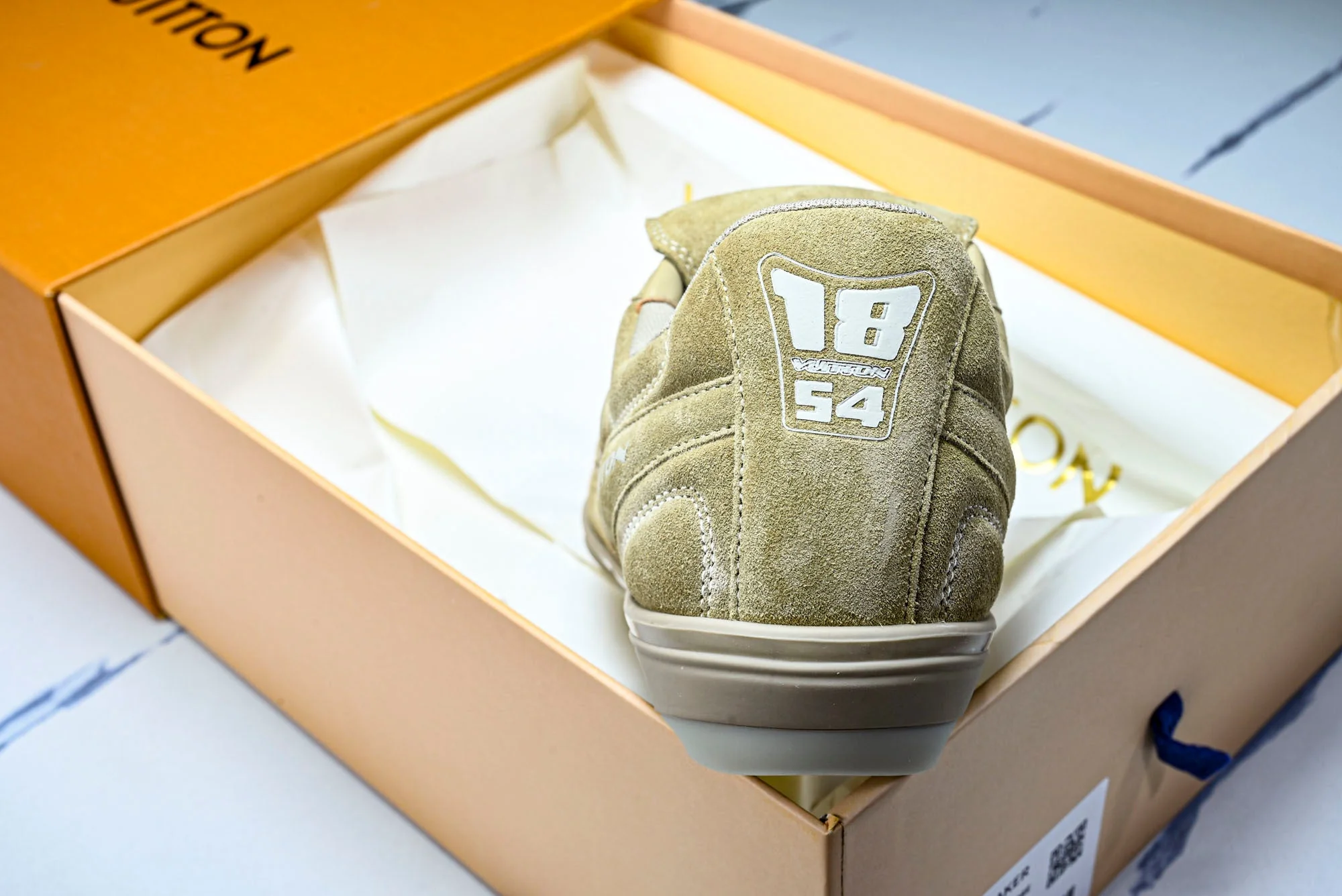 Louis Vuittоп Footprint Soccer Sneaker 'Beige Suede'