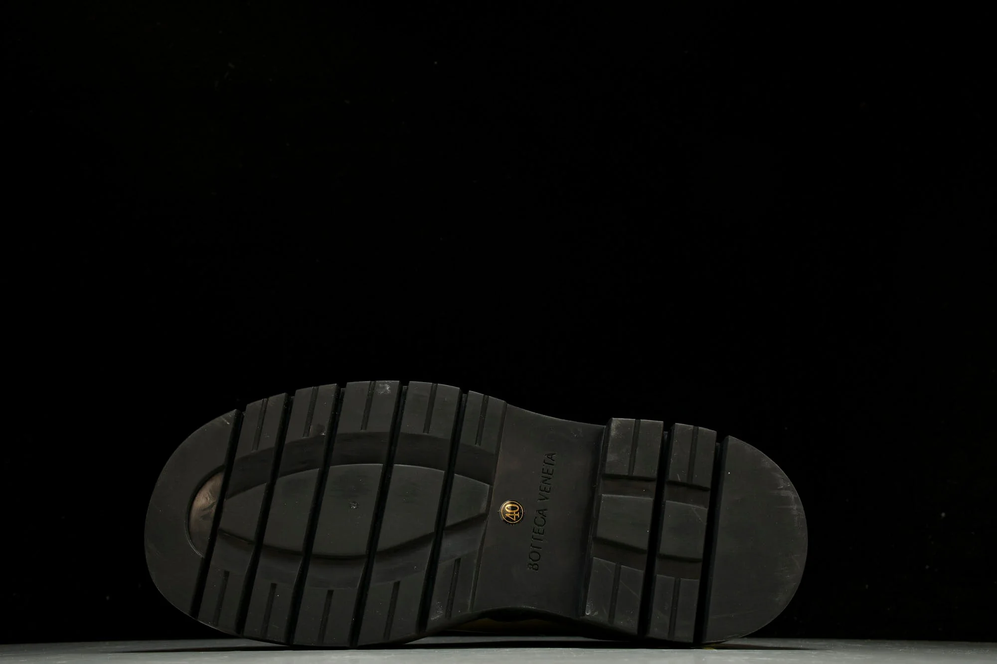 Вottega Veneta Tire Ankle Chelsea Boots 'Sea Salt Black'