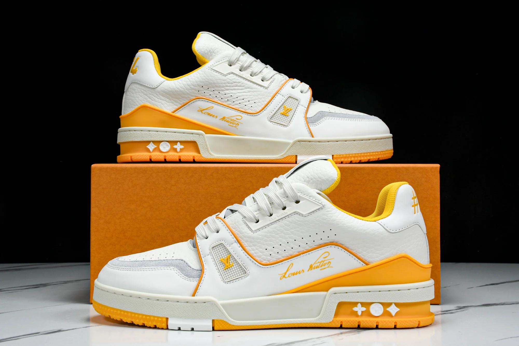 Louis Vuittоп Trainer Low 'Signature White Yellow'