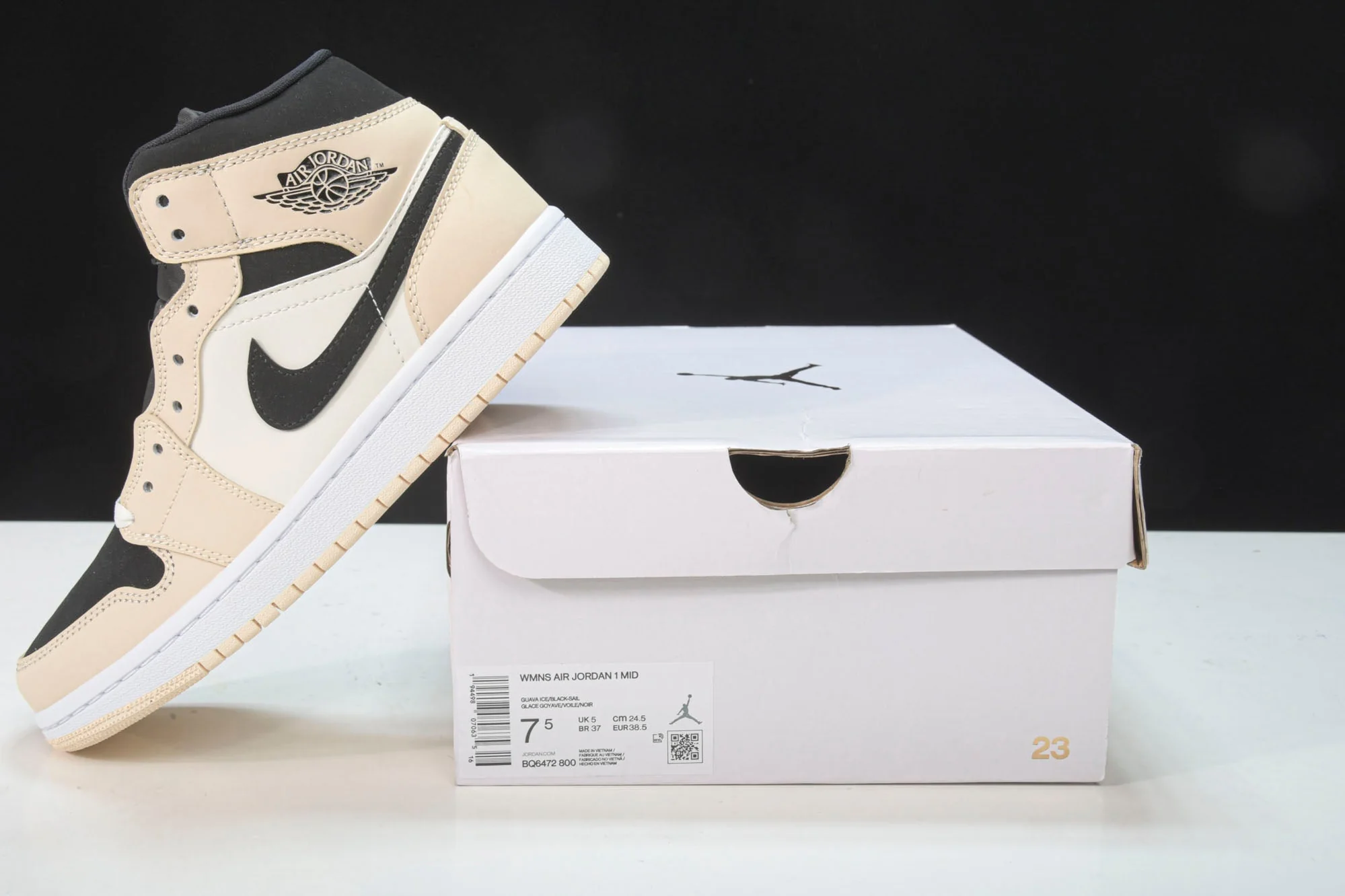 AJ1 Mid 'Barely Orange'