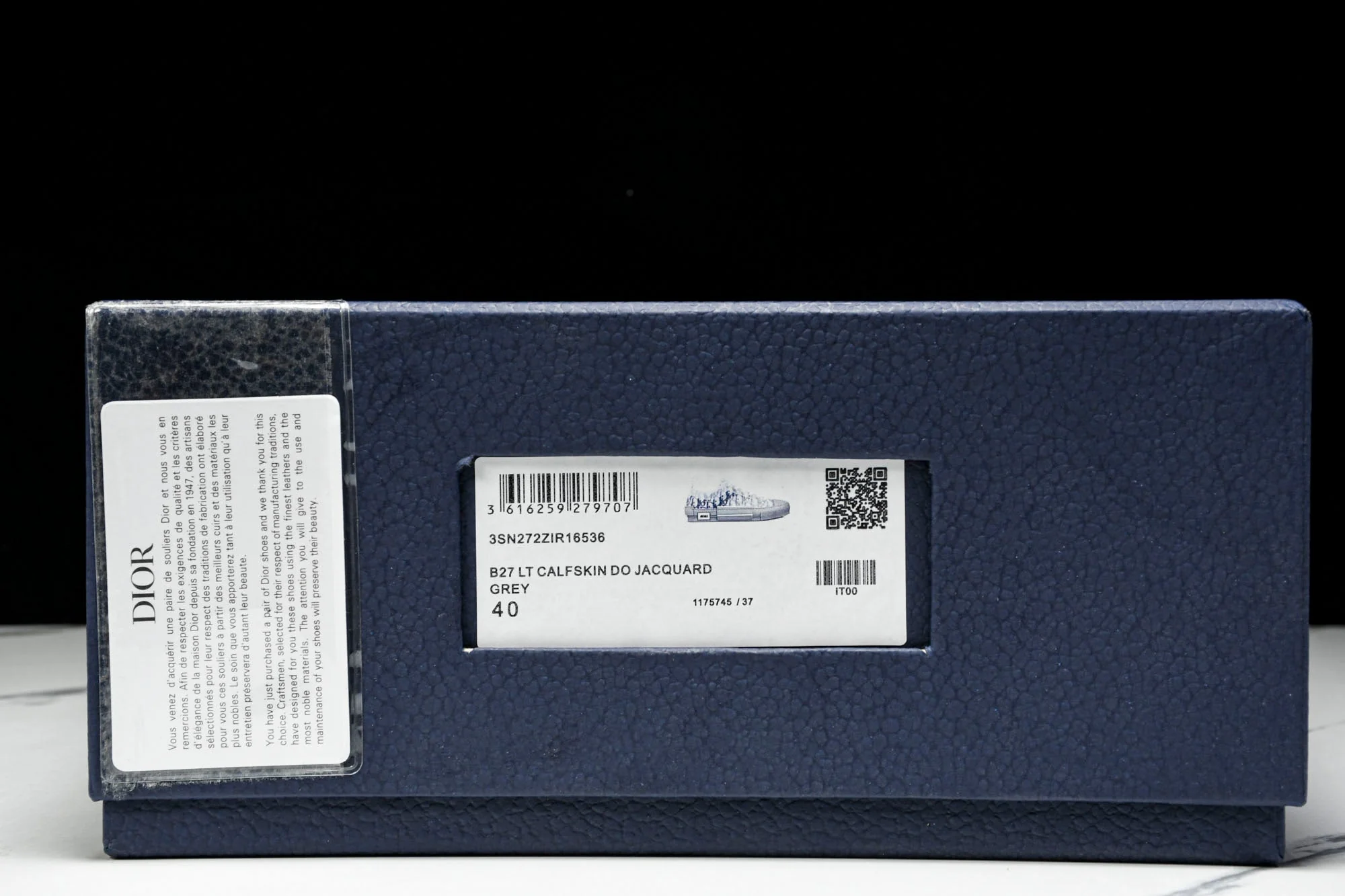 D1or B23 Low 'Oblique Grey Navy'