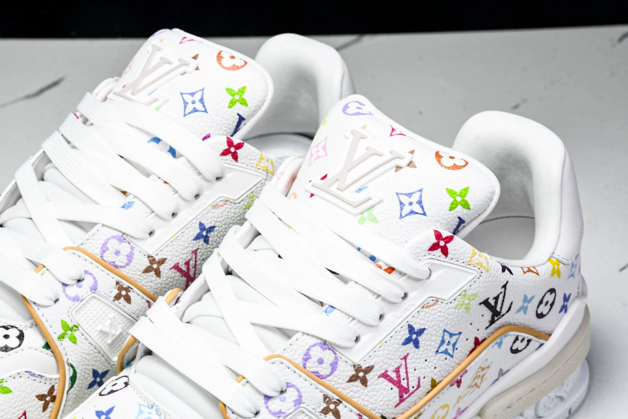 Louis Vuittоп Trainer Low x Takashi Murakami 'White Multicolor'