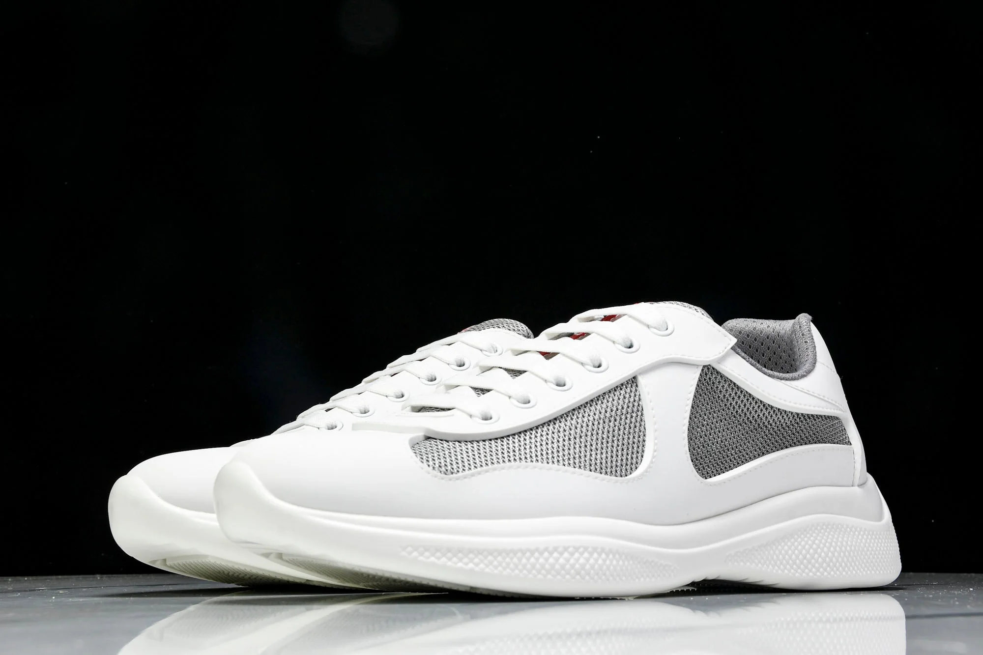 Prada America's Cup Sneaker Soft Rubber 'Cream White'