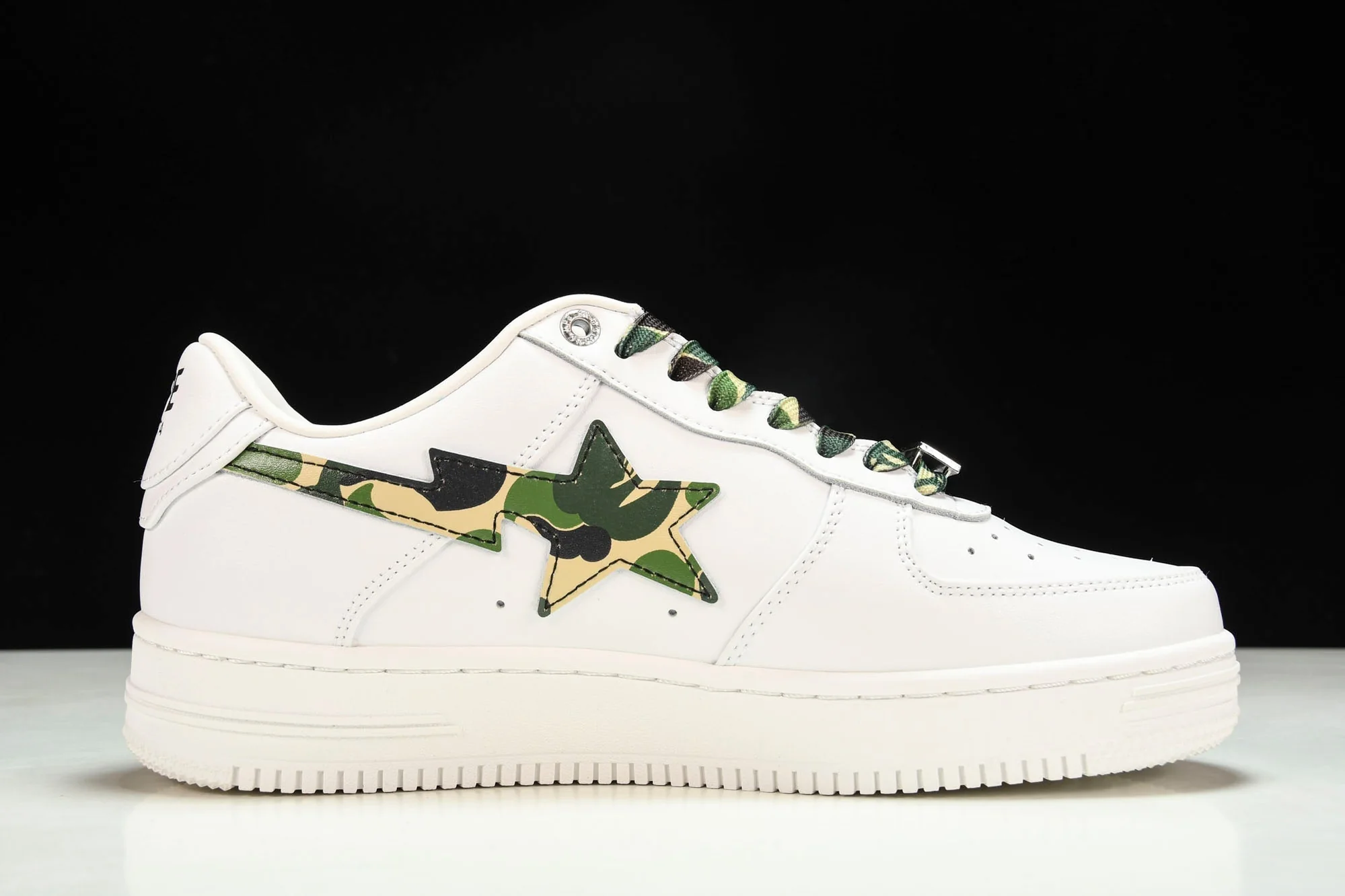 A Bathing Ape Bape Sta 'White ABC Camo Green'